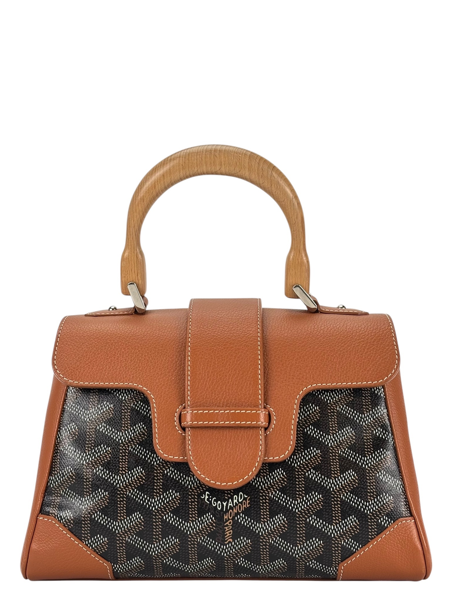 GOYARD - Mini Saigon Handbag Gold Calfskin