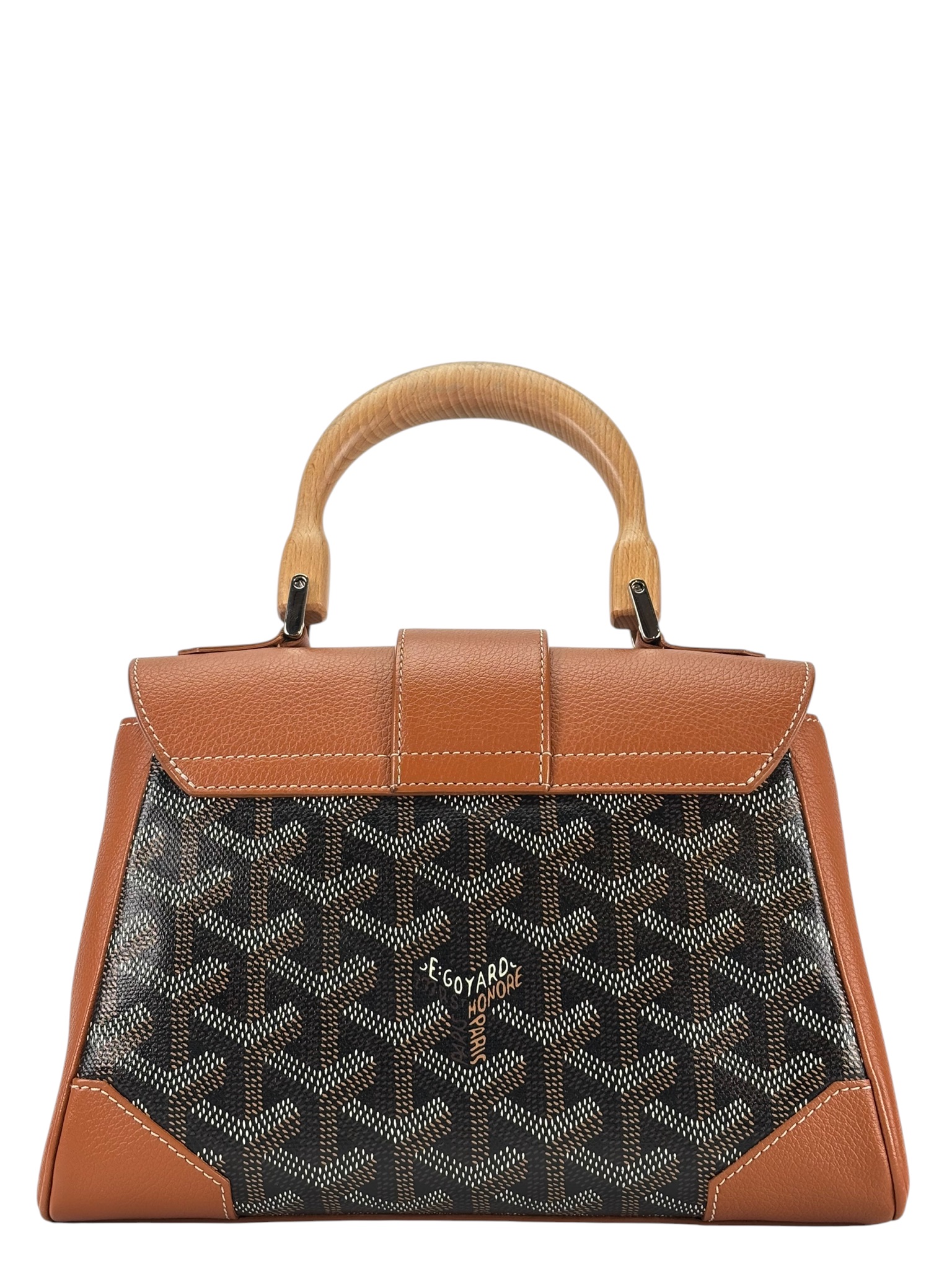 GOYARD - Mini Saigon Handbag Gold Calfskin