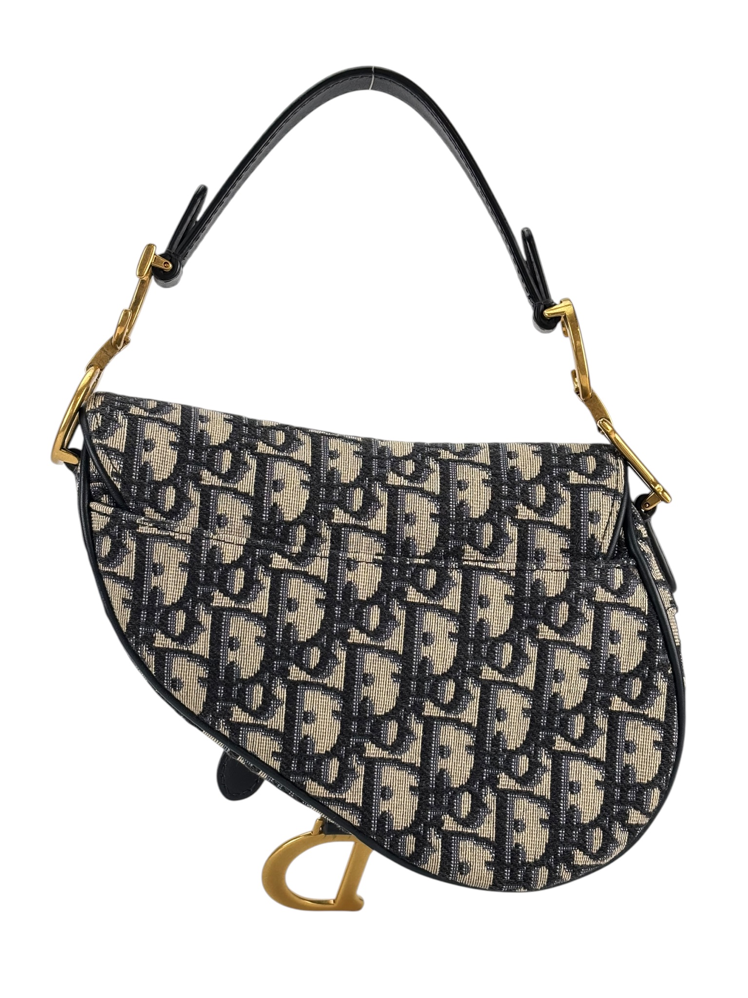 CHRISTIAN DIOR - Navy Trotter Saddle Handbag