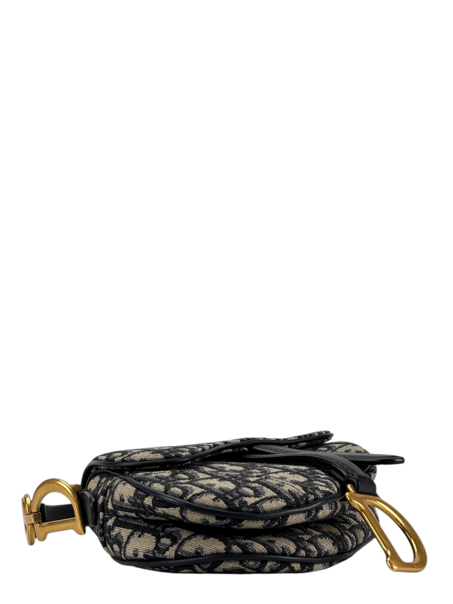 Dior SADDLE グローブD金具トロッター ブラック ラムレザー CHRISTIAN DIOR - Navy Trotter Saddle Handbag – Camellia Vintage Tokyo