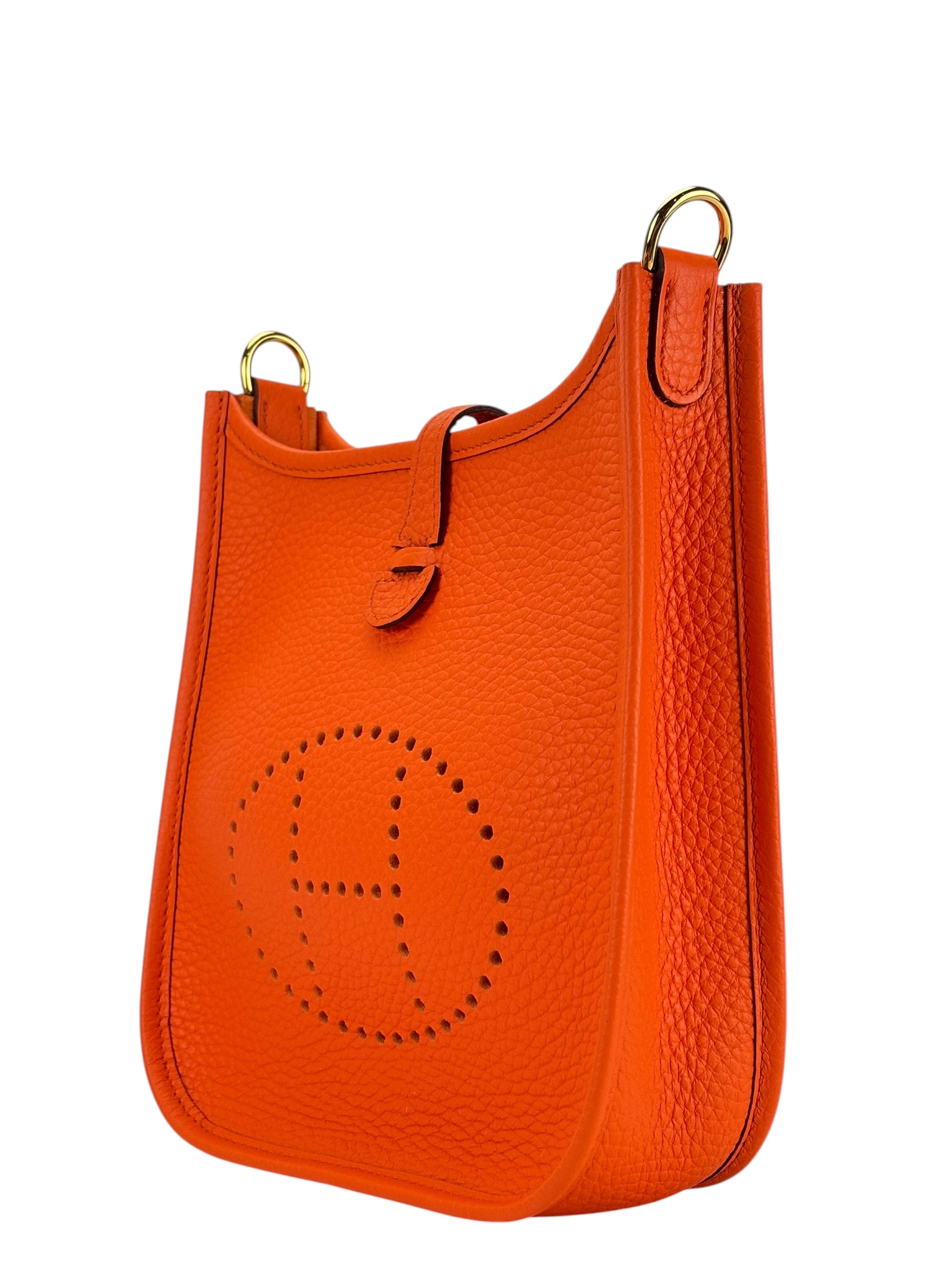 HERMES - Evelyne 16 TPM Orange Minium TC Gold Hardware – Camellia