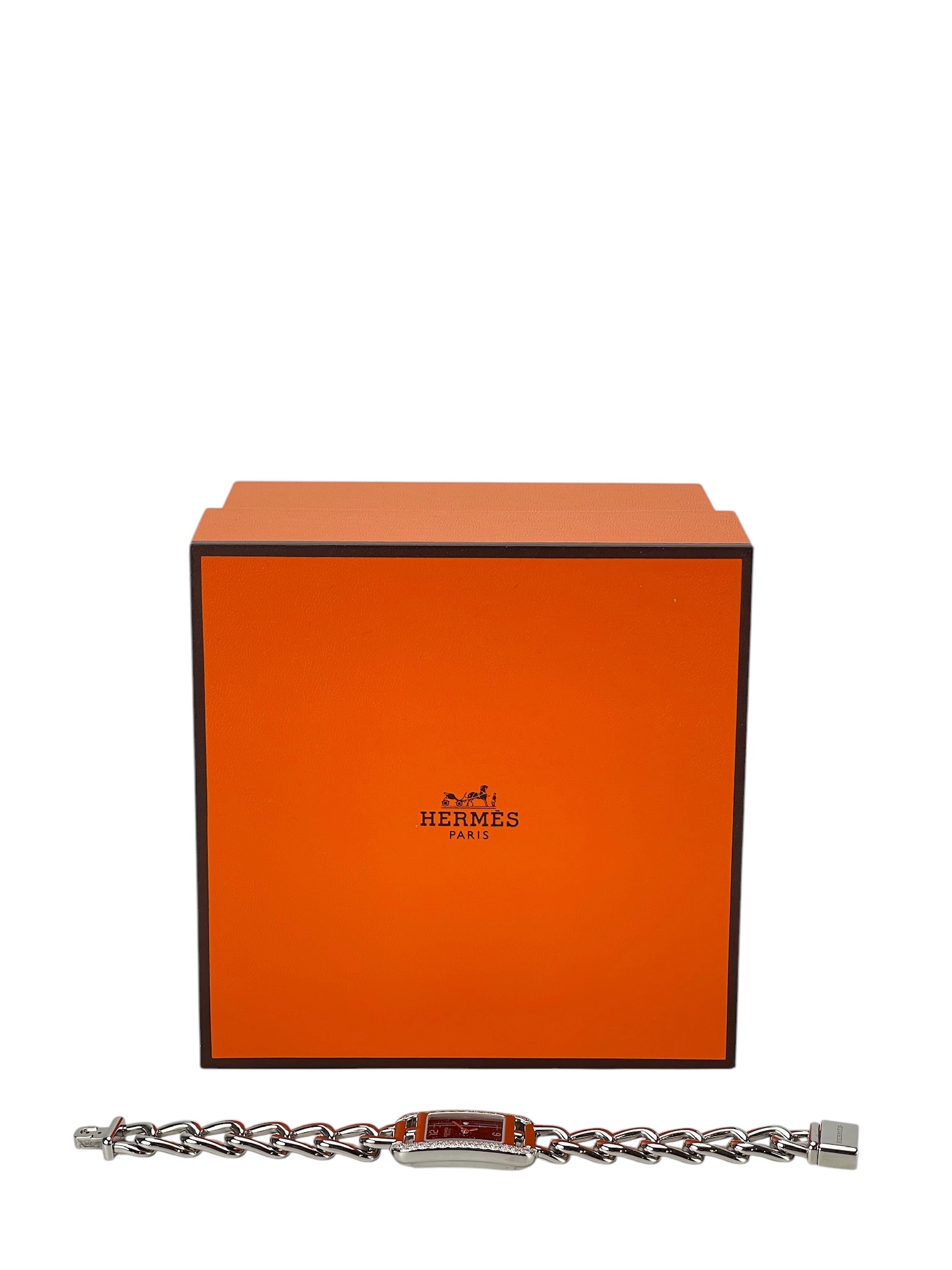 HERMES - Silver-tone Nantucket Chain Watch