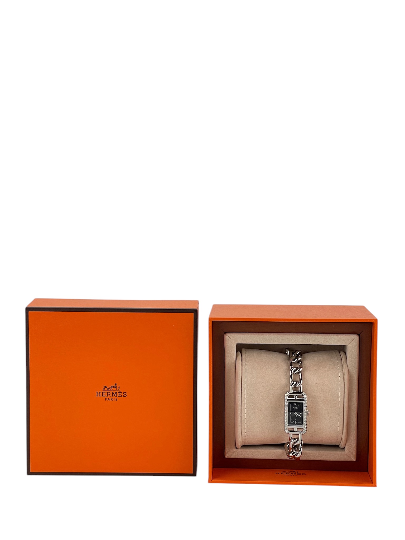 HERMES - Silver-tone Nantucket Chain Watch