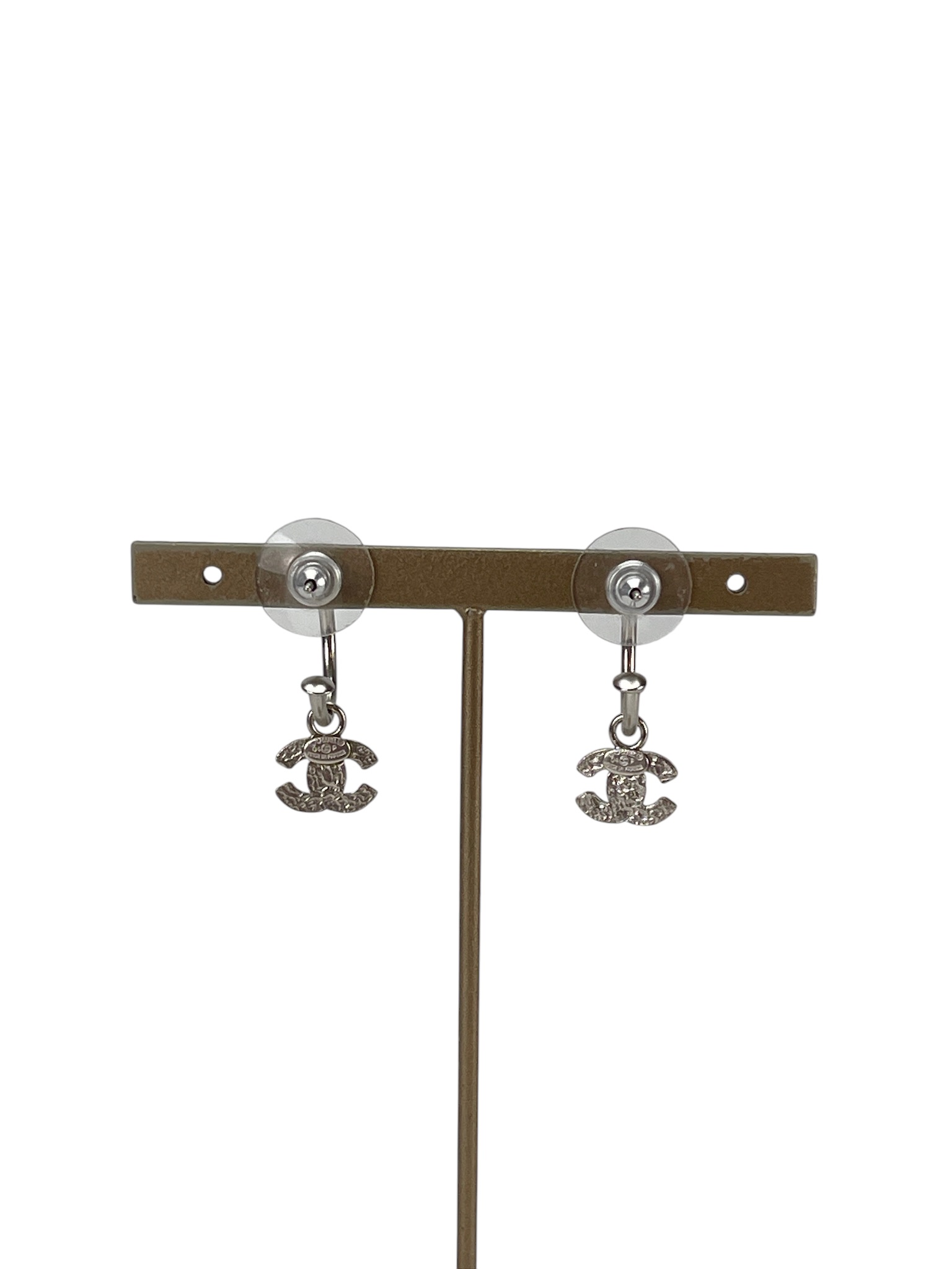 CHANEL - Red CC Drop Earrings