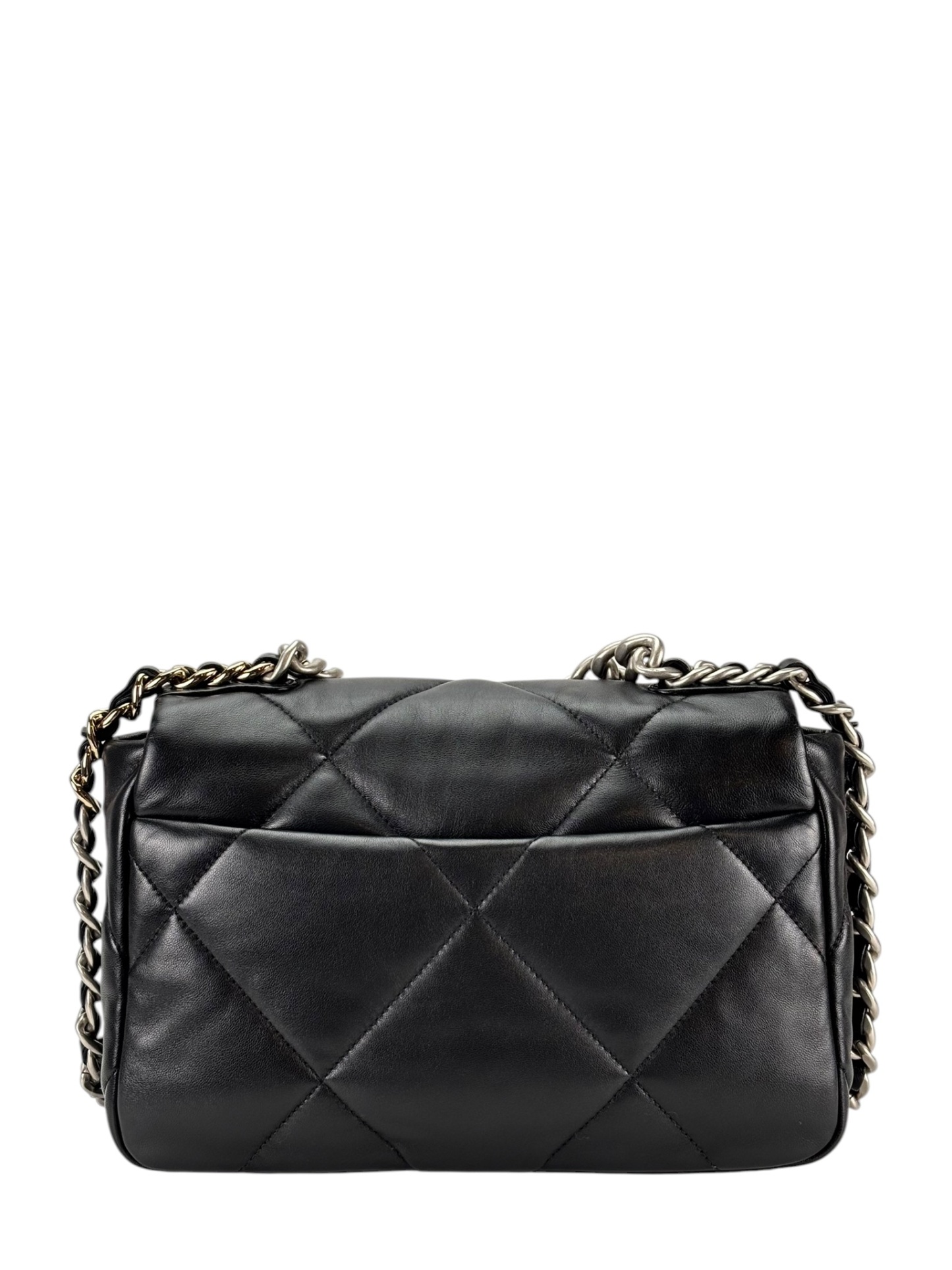 CHANEL - Black Lambskin 19 Flap Bag Small – Camellia Vintage Tokyo