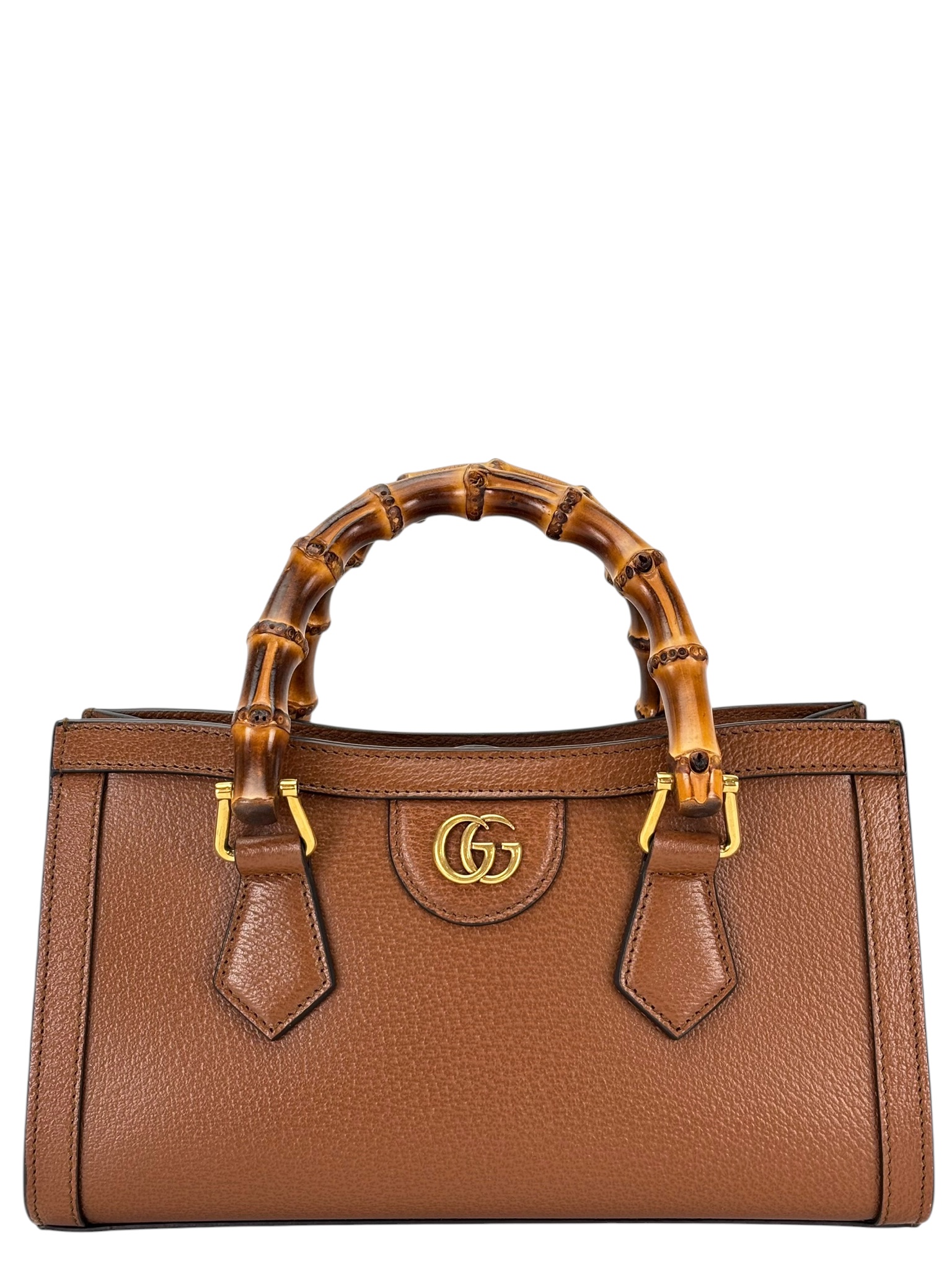 GUCCI - Brown Calfskin Diana Small Shoulder Bag
