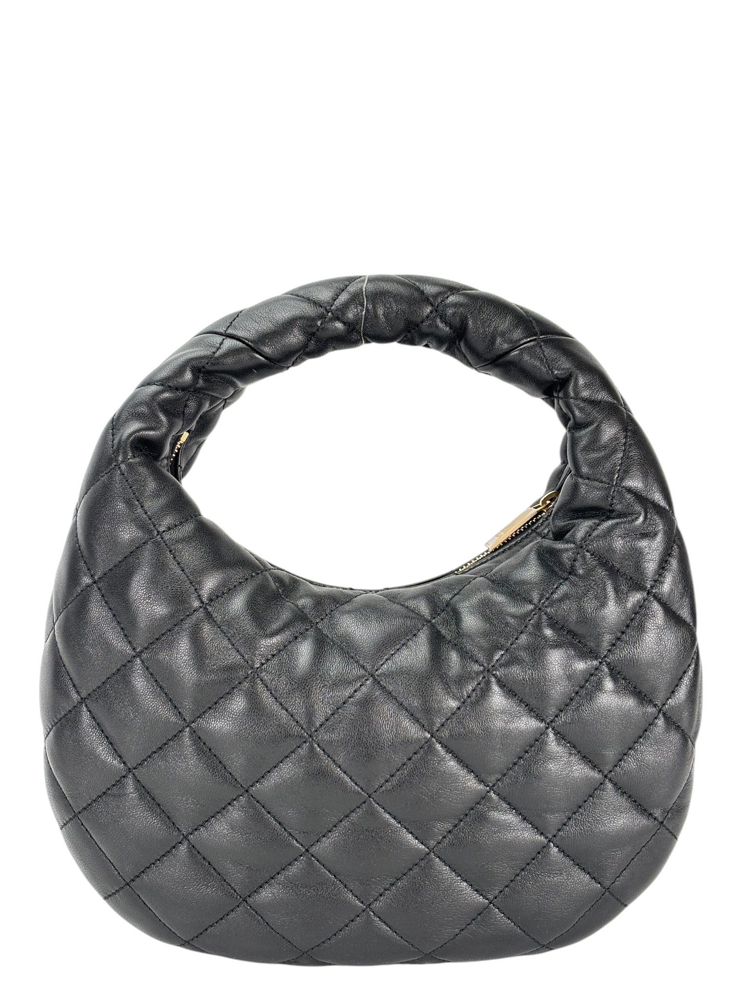 SAINT LAURENT - Black Lambskin Icarino Handbag