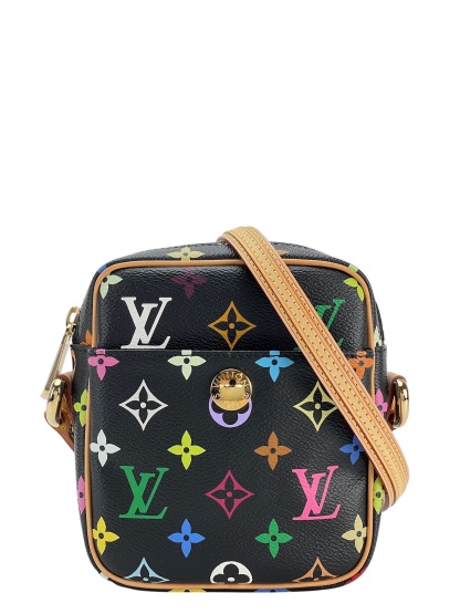 LOUIS VUITTON - Black Multicolor Monogram Rift Shoulder Bag