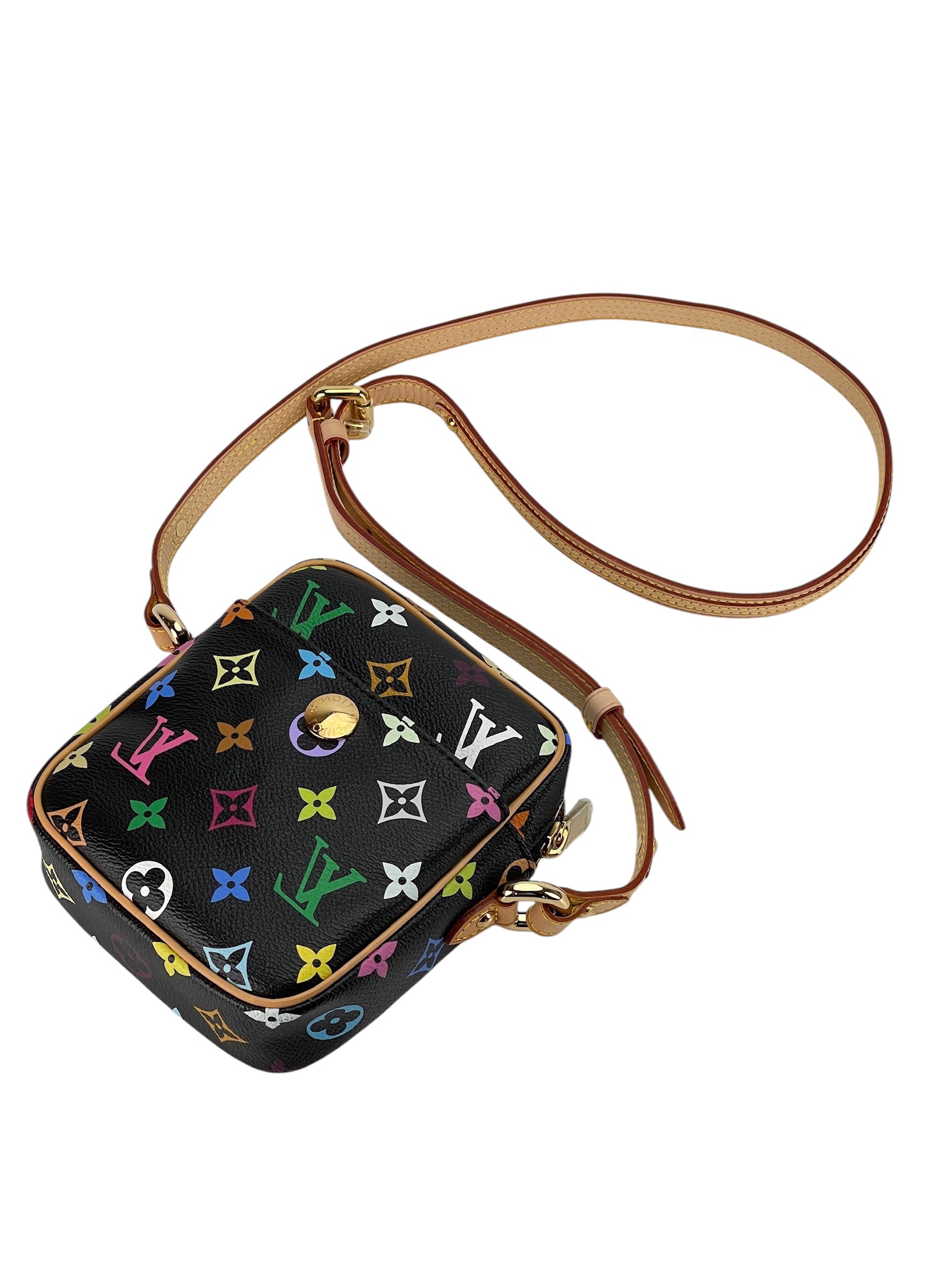 LOUIS VUITTON - Black Multicolor Monogram Rift Shoulder Bag