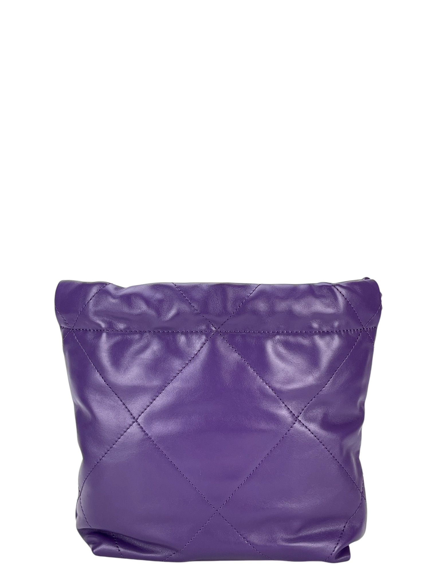 CHANEL - 22 Mini Bag Purple Calfskin Iridescent Hardware