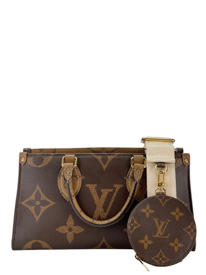 Robert Louis Vuitton ボストンバッグ ダークブラウン LOUIS VUITTON - Reverse Monogram Giant OnTheGo East West 2way Bag