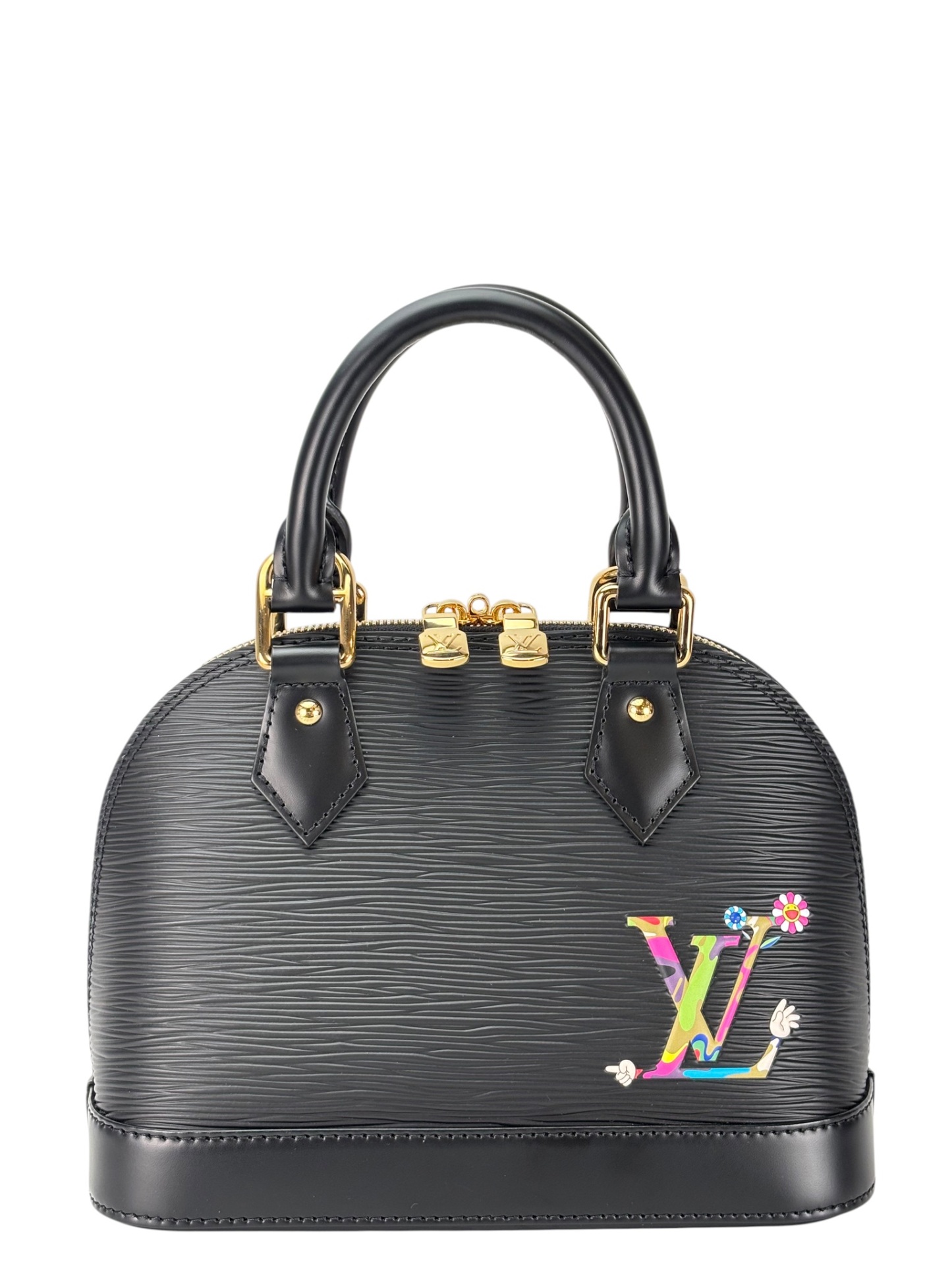 LOUIS VUITTON - LV x TM Alma BB Black Epi Handbag – Camellia