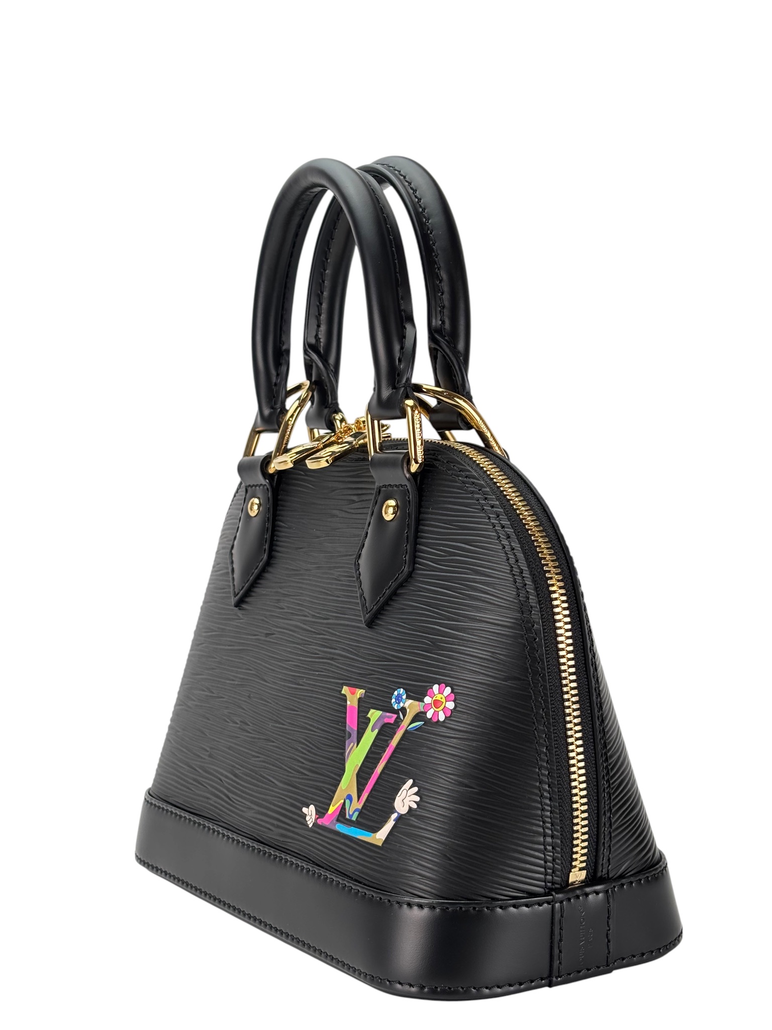 LOUIS VUITTON - LV x TM Alma BB Black Epi Handbag – Camellia