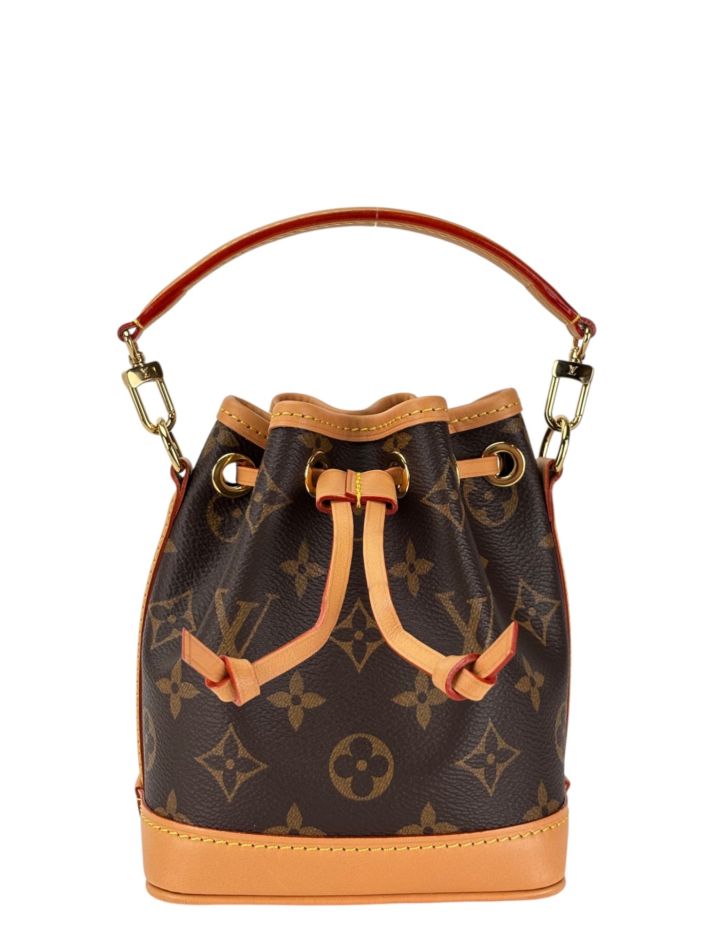 LOUIS VUITTON - Brown Canvas Monogram Nano Noe Shoulder Bag