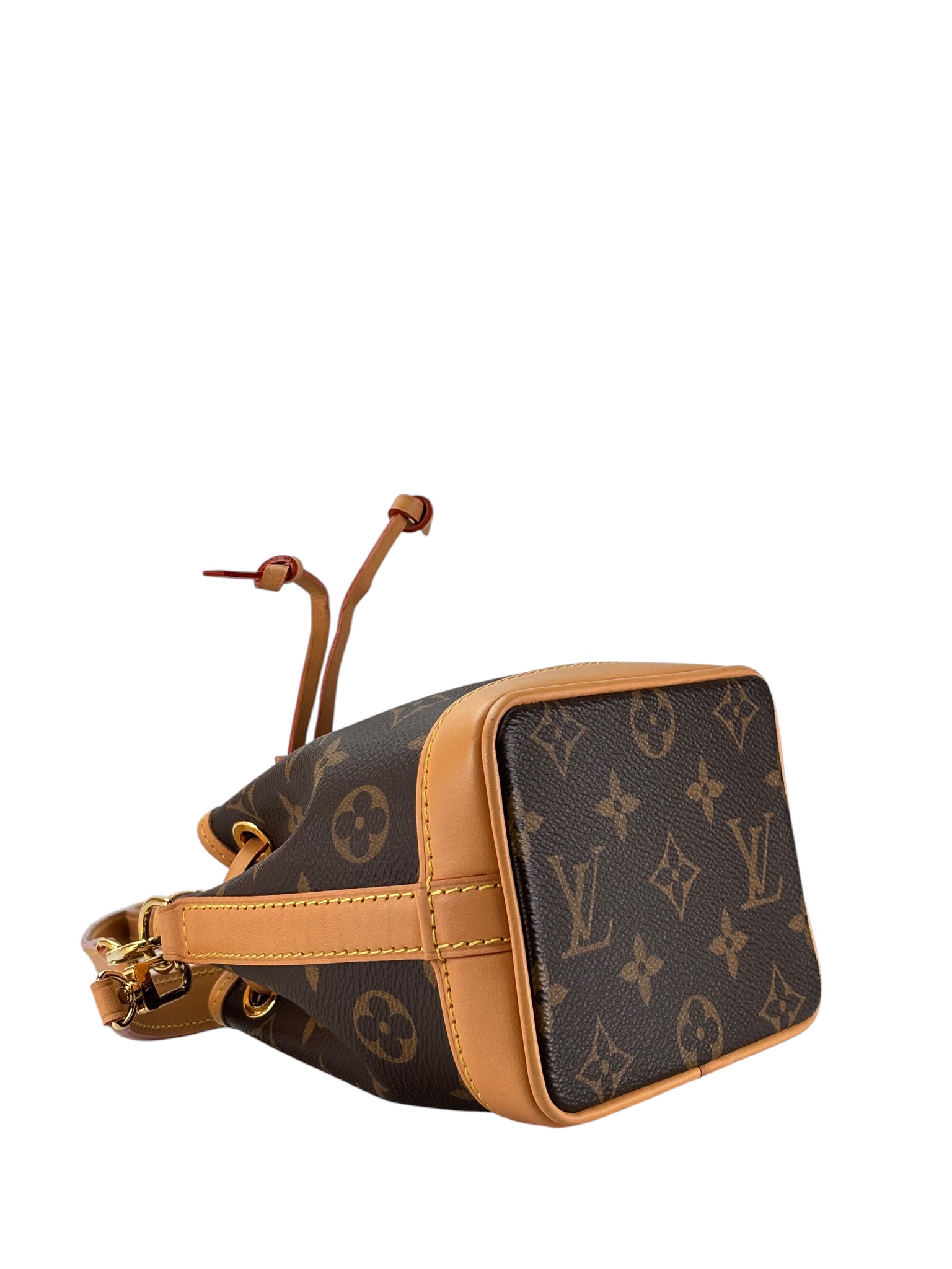 LOUIS VUITTON - Brown Canvas Monogram Nano Noe Shoulder Bag