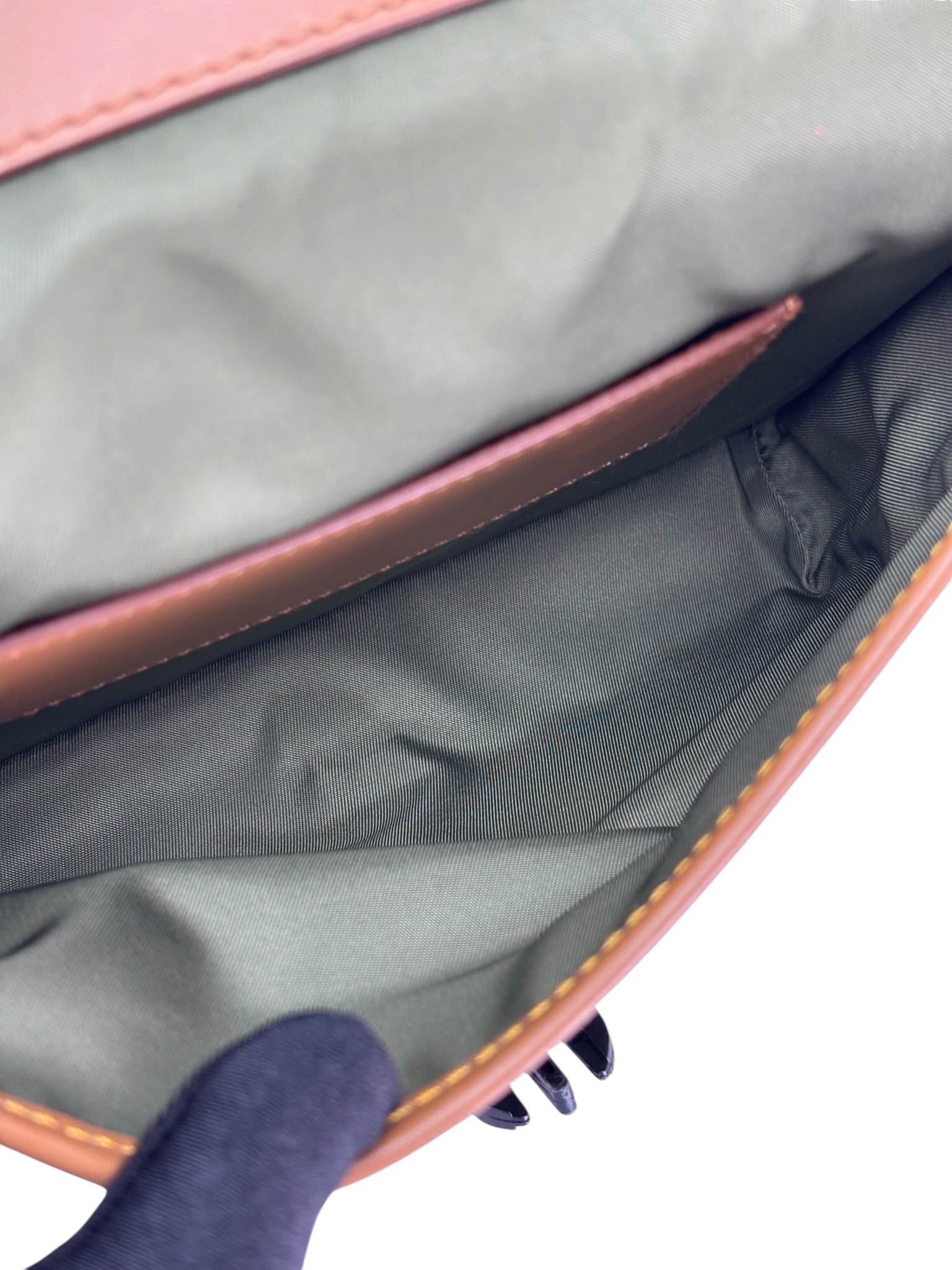 PRADA - Green Brown Re-Nylon Leather Smartphone Case Bag