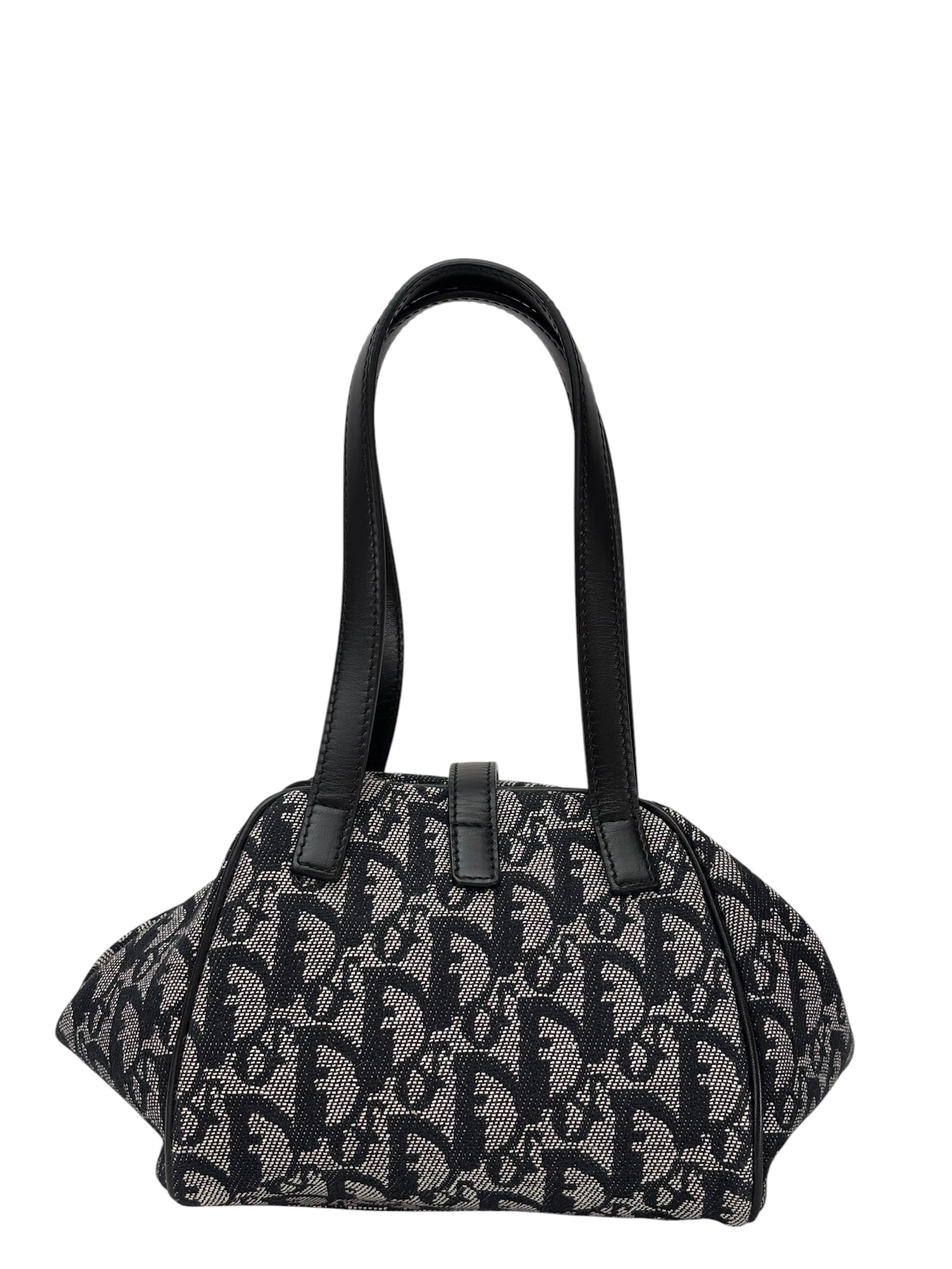 CHRISTIAN DIOR - Navy Canvas Trotter Handbag – Camellia Vintage Tokyo