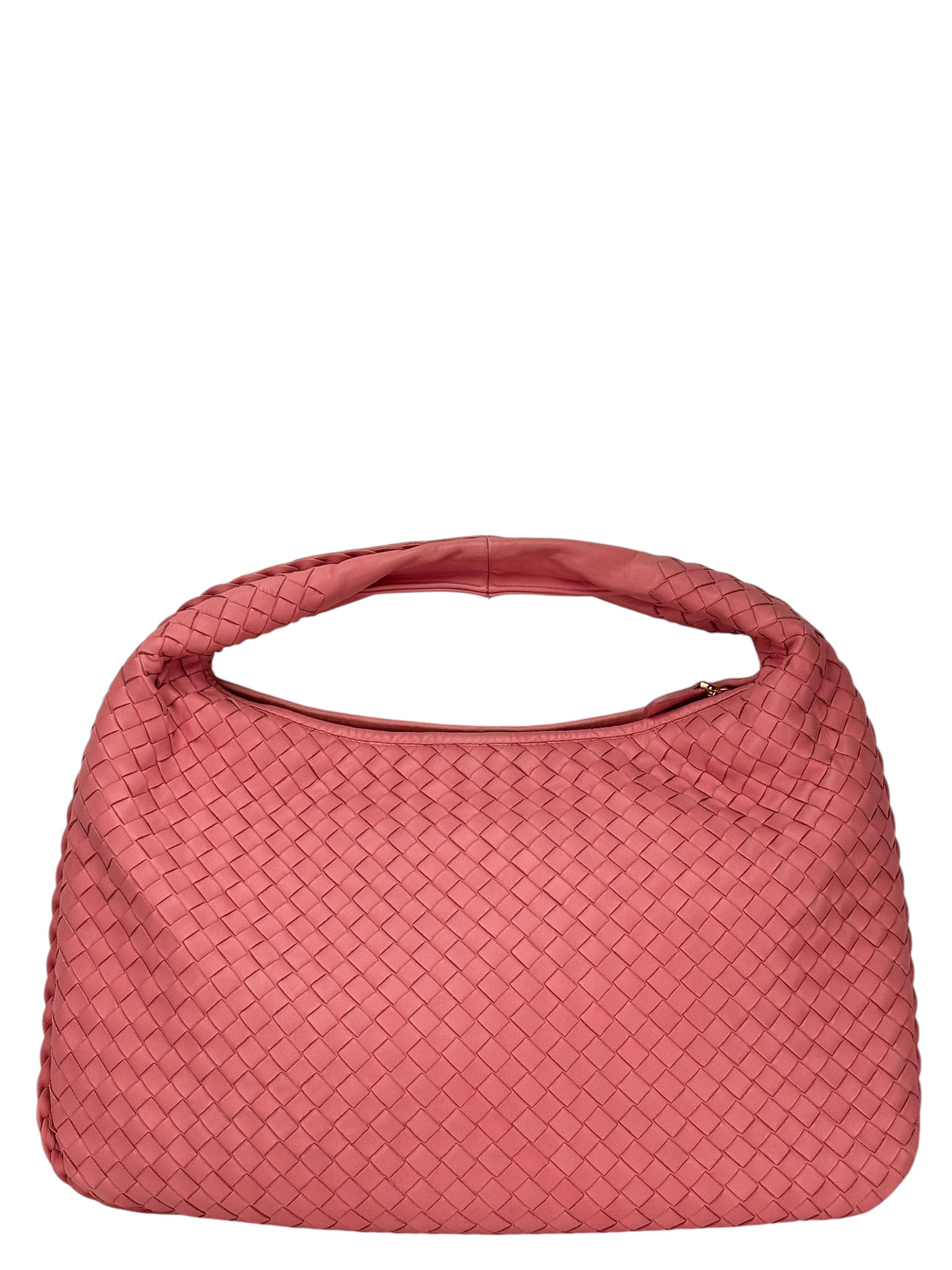 BOTTEGA VENETA - Pink Leather Hobo Shoulder Bag
