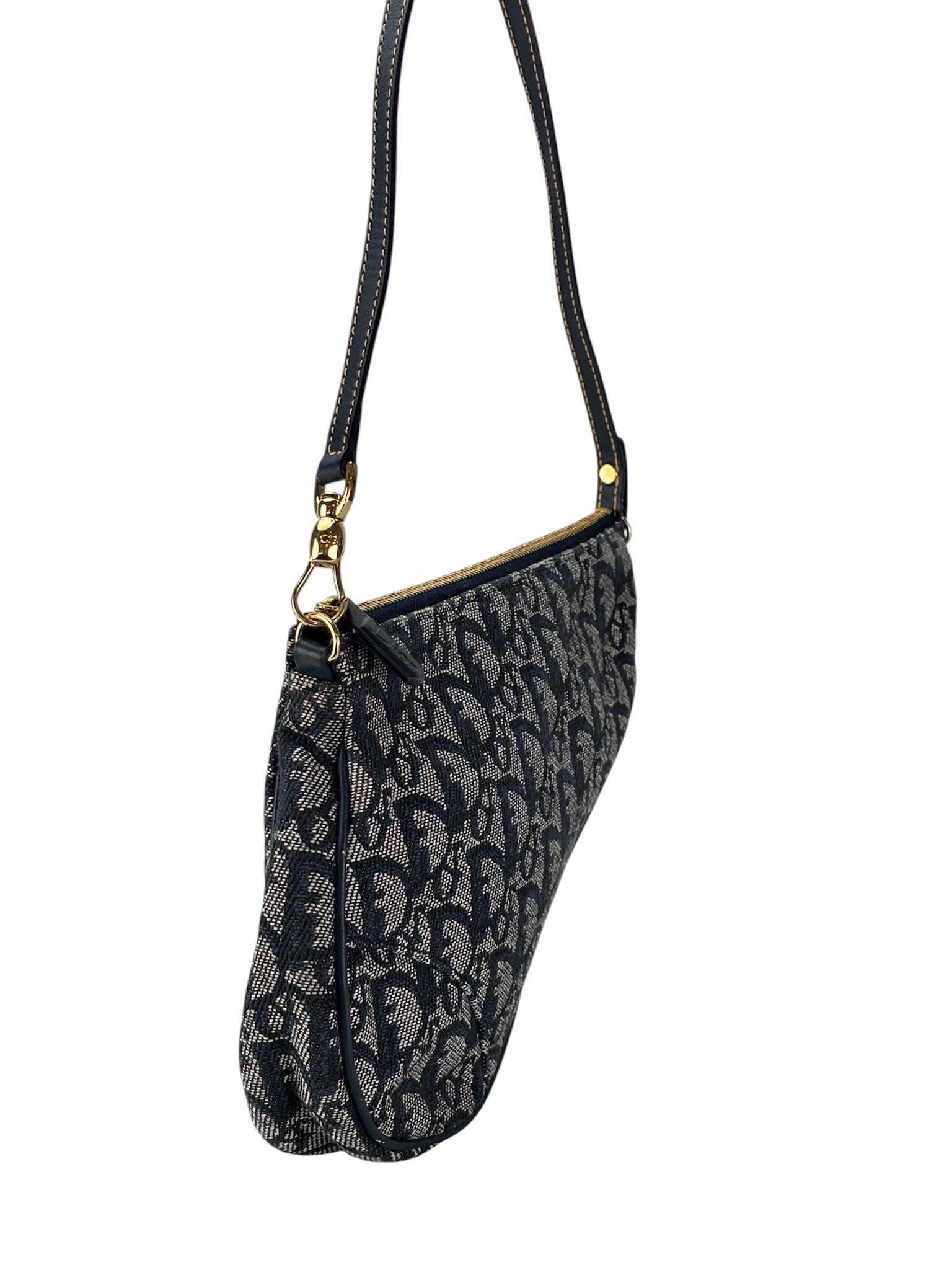 CHRISTIAN DIOR - Blue Trotter Saddle Handbag – Camellia Vintage Tokyo