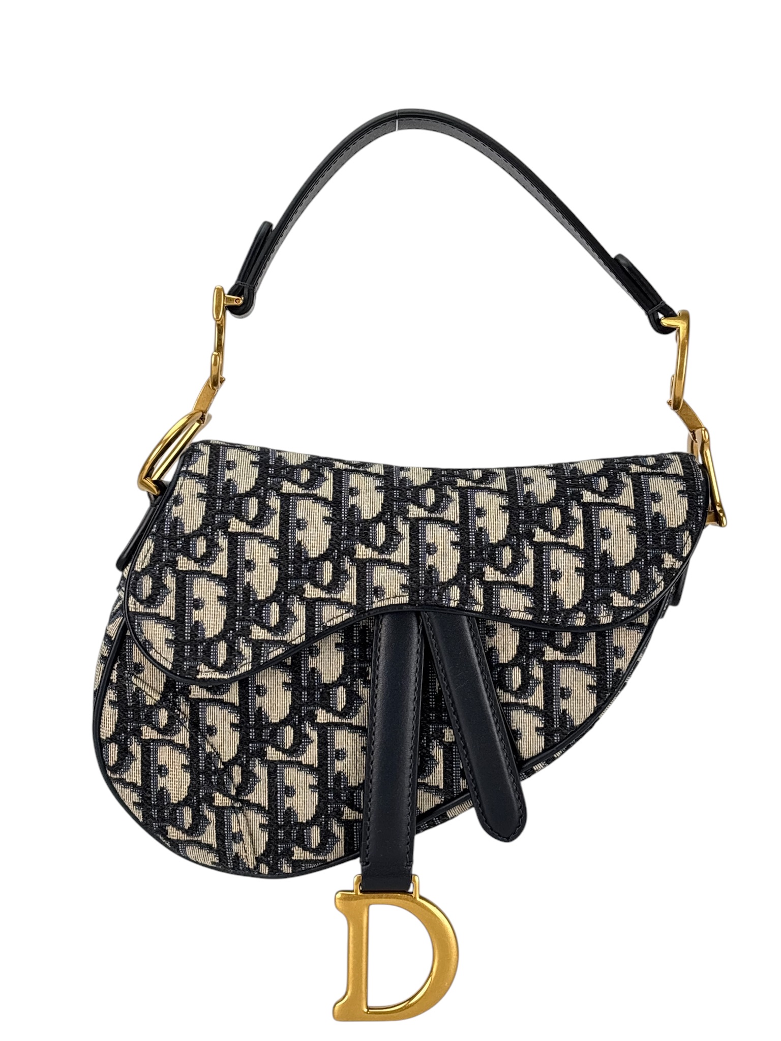 CHRISTIAN DIOR - Navy Trotter Saddle Handbag – Camellia Vintage Tokyo