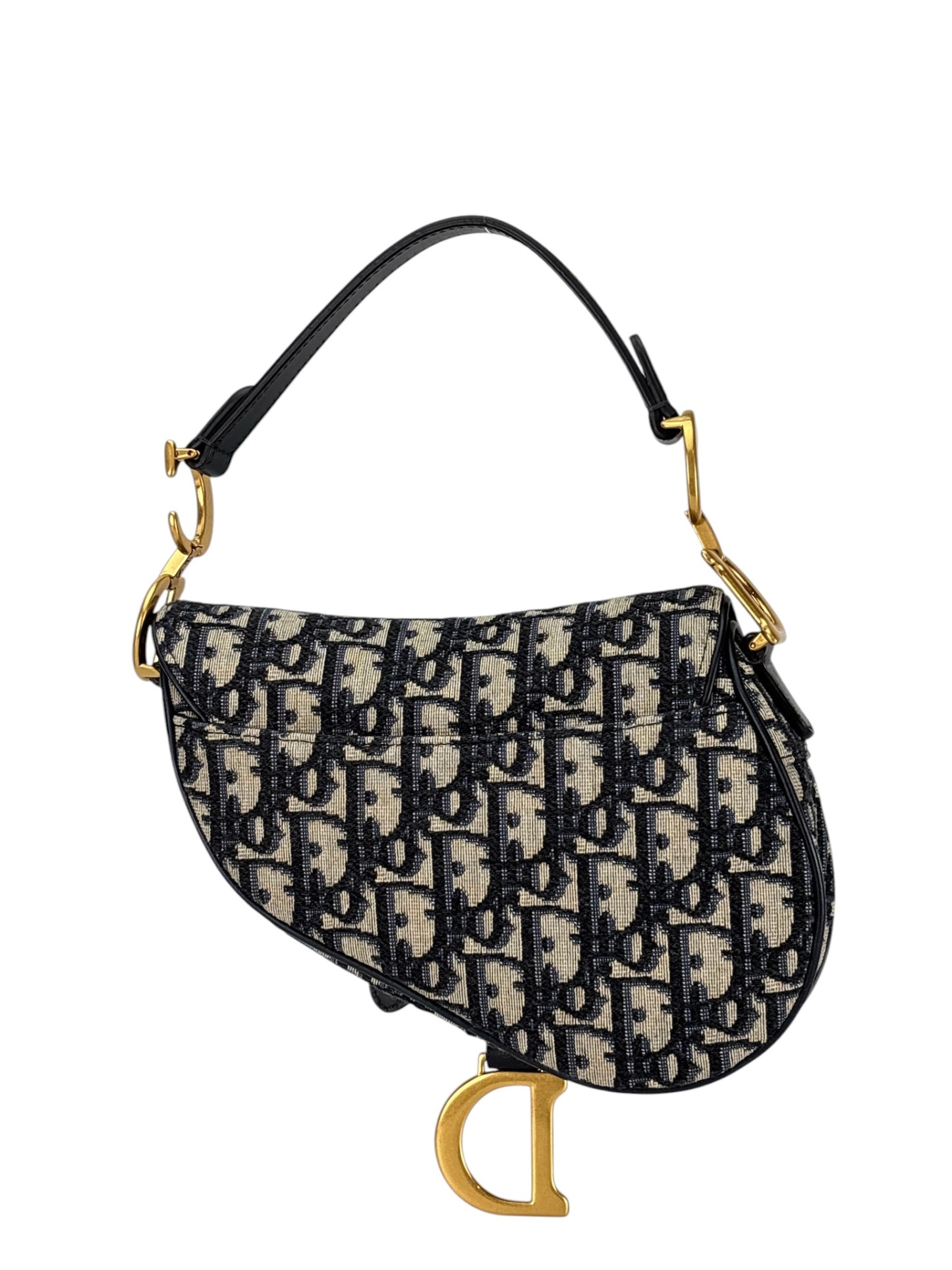 CHRISTIAN DIOR - Navy Trotter Saddle Handbag – Camellia Vintage Tokyo
