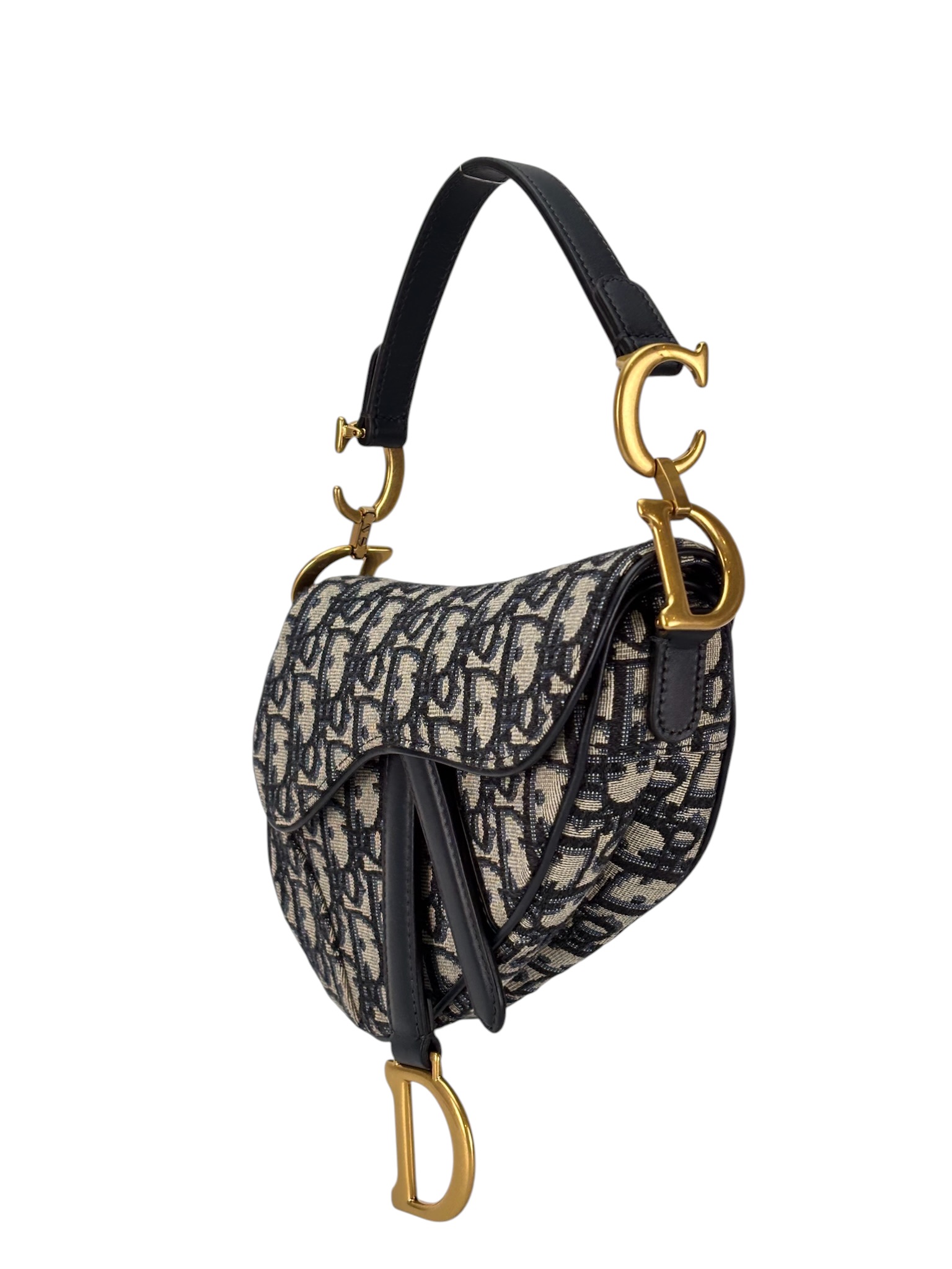 CHRISTIAN DIOR - Navy Trotter Saddle Handbag – Camellia Vintage Tokyo