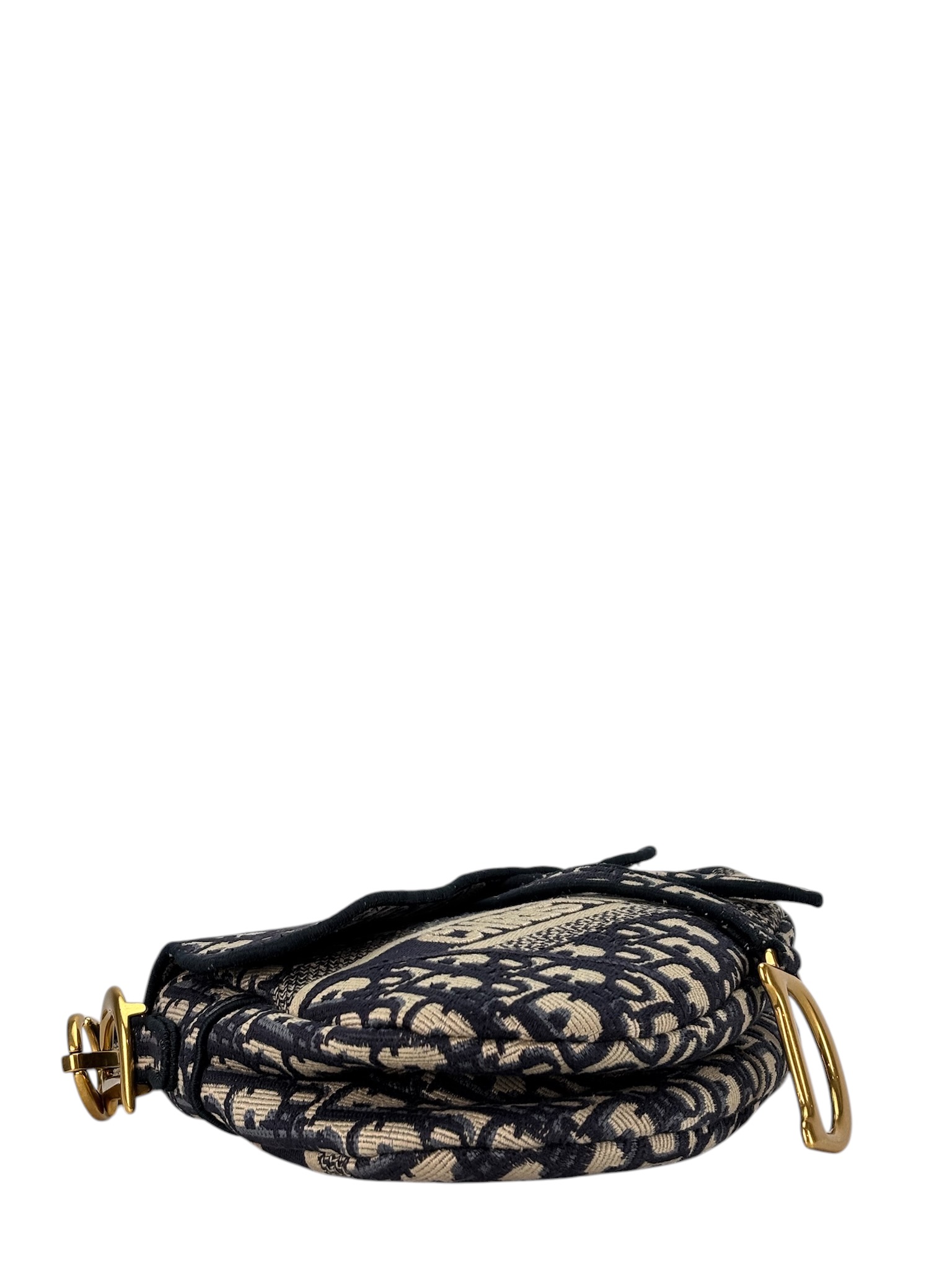 CHRISTIAN DIOR - Navy Oblique Saddle Bag – Camellia Vintage Tokyo