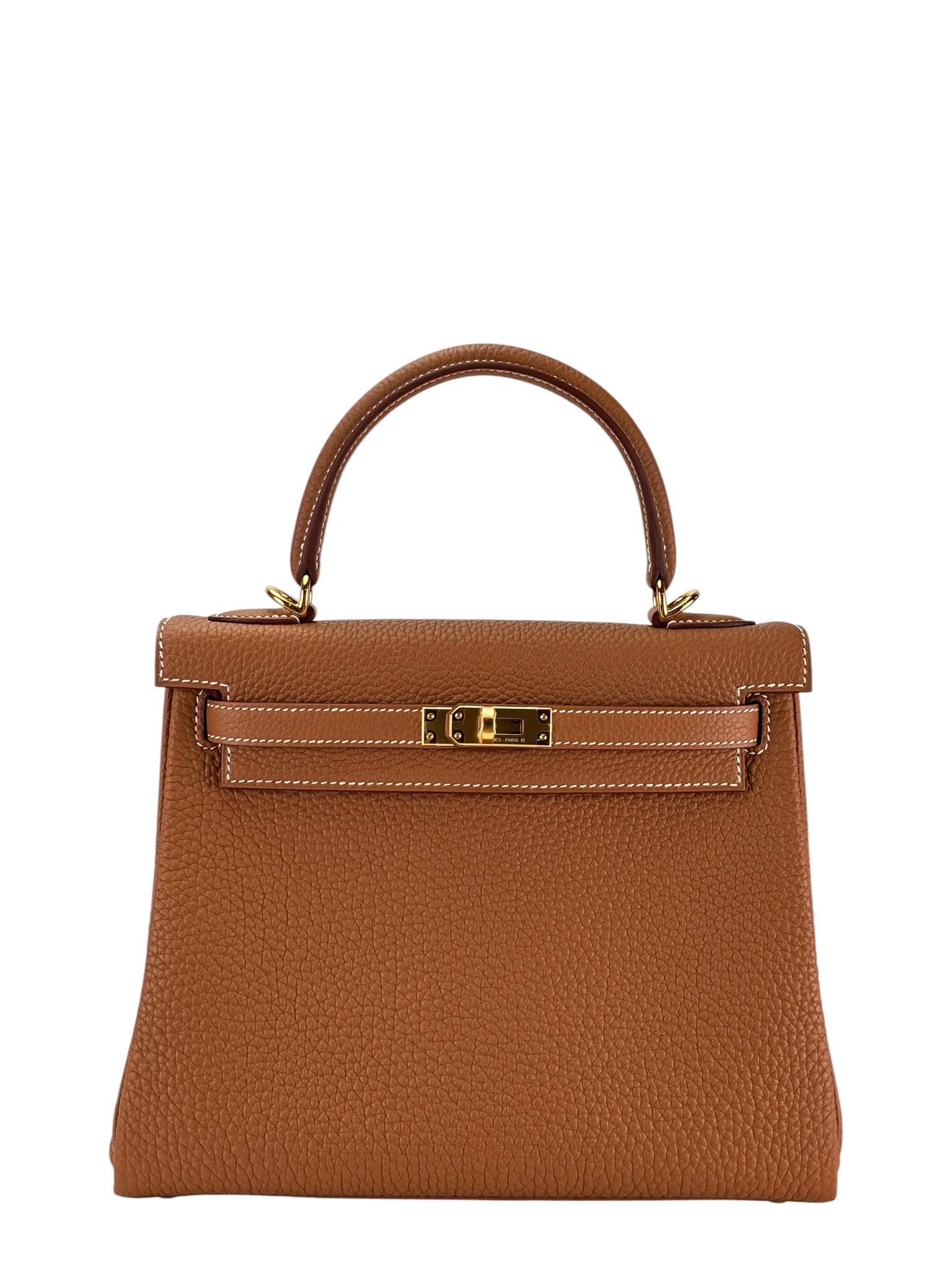 HERMES - Kelly 25 Gold Togo Gold Hardware