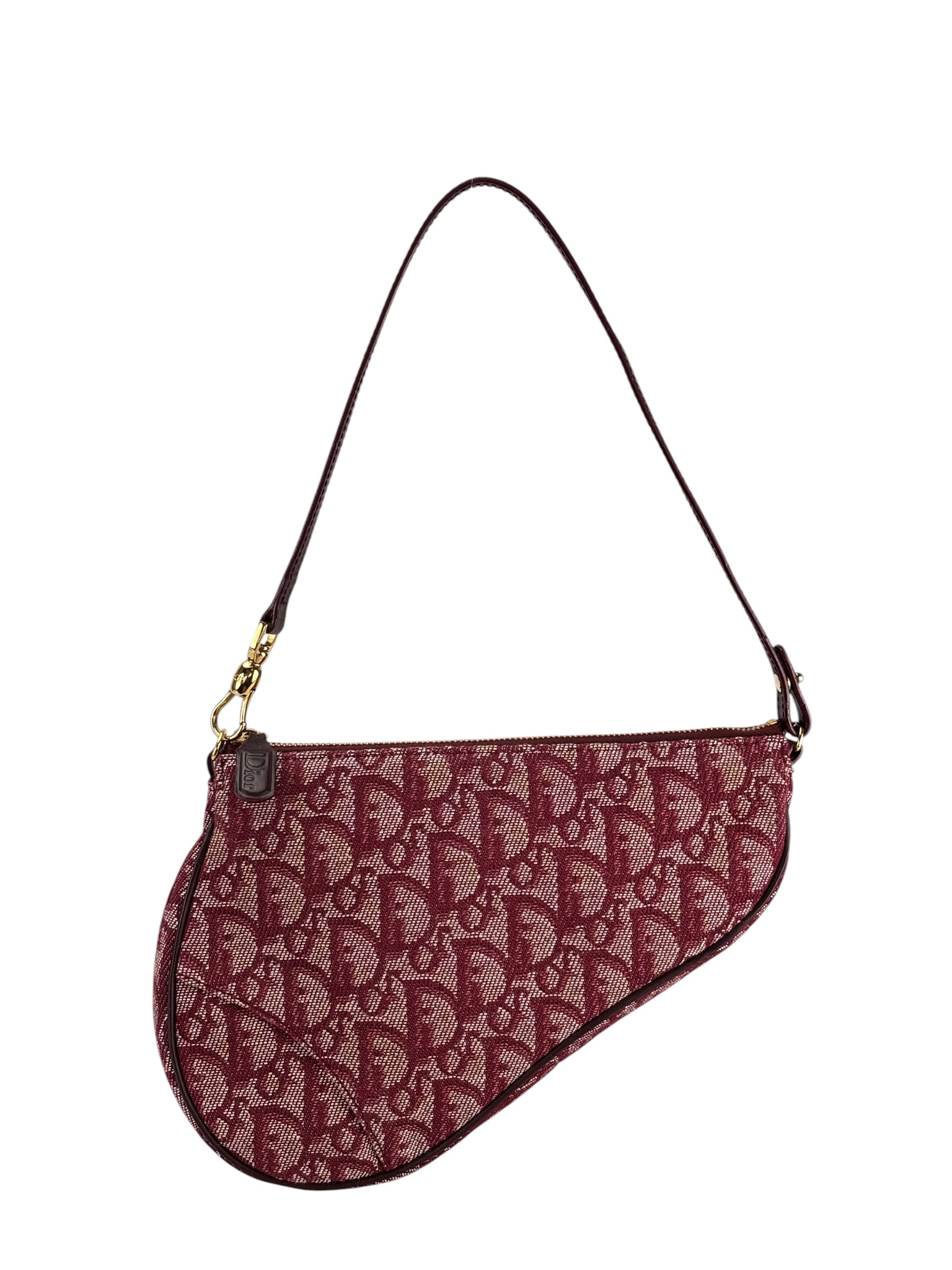 CHRISTIAN DIOR - Red Trotter Saddle Handbag