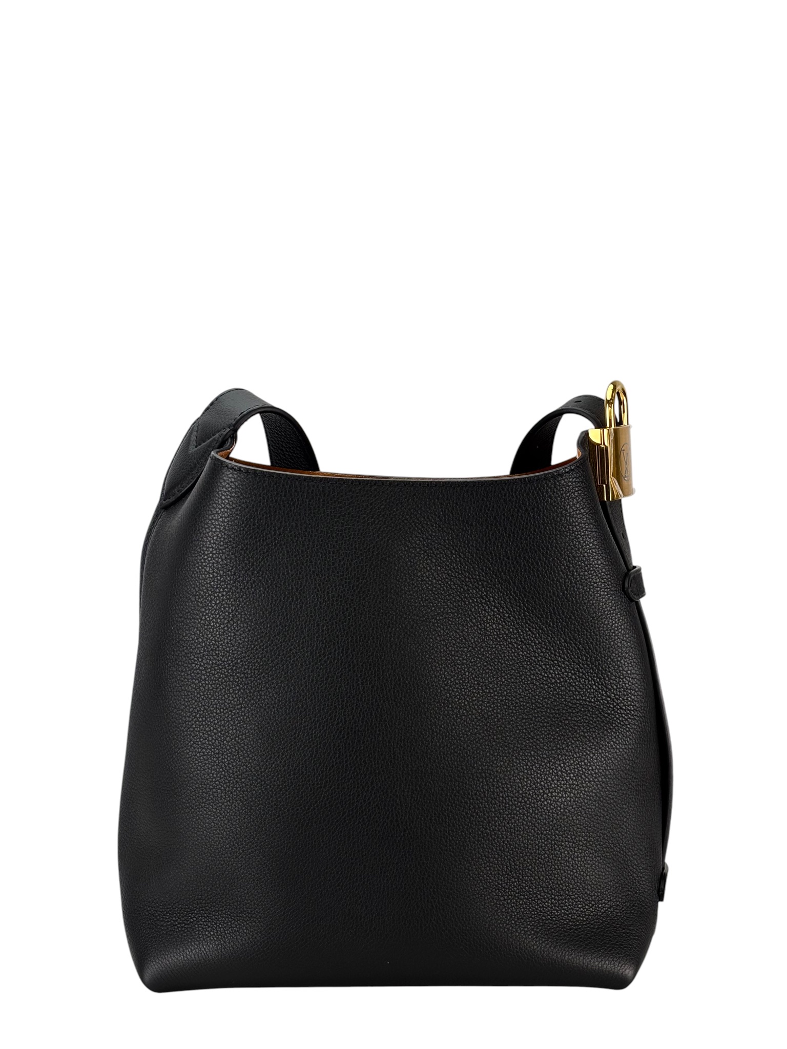 LOUIS VUITTON - Black Calfskin Leather Low Key Hobo Bag