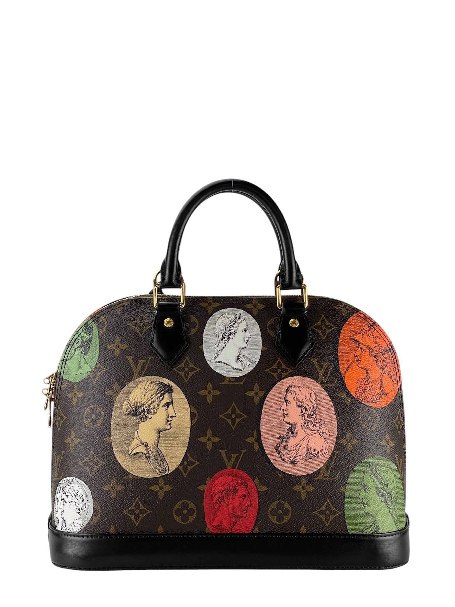 LOUIS VUITTON - LV x Fornasetti Canvas Multicolor Alma PM Cameo Handbag