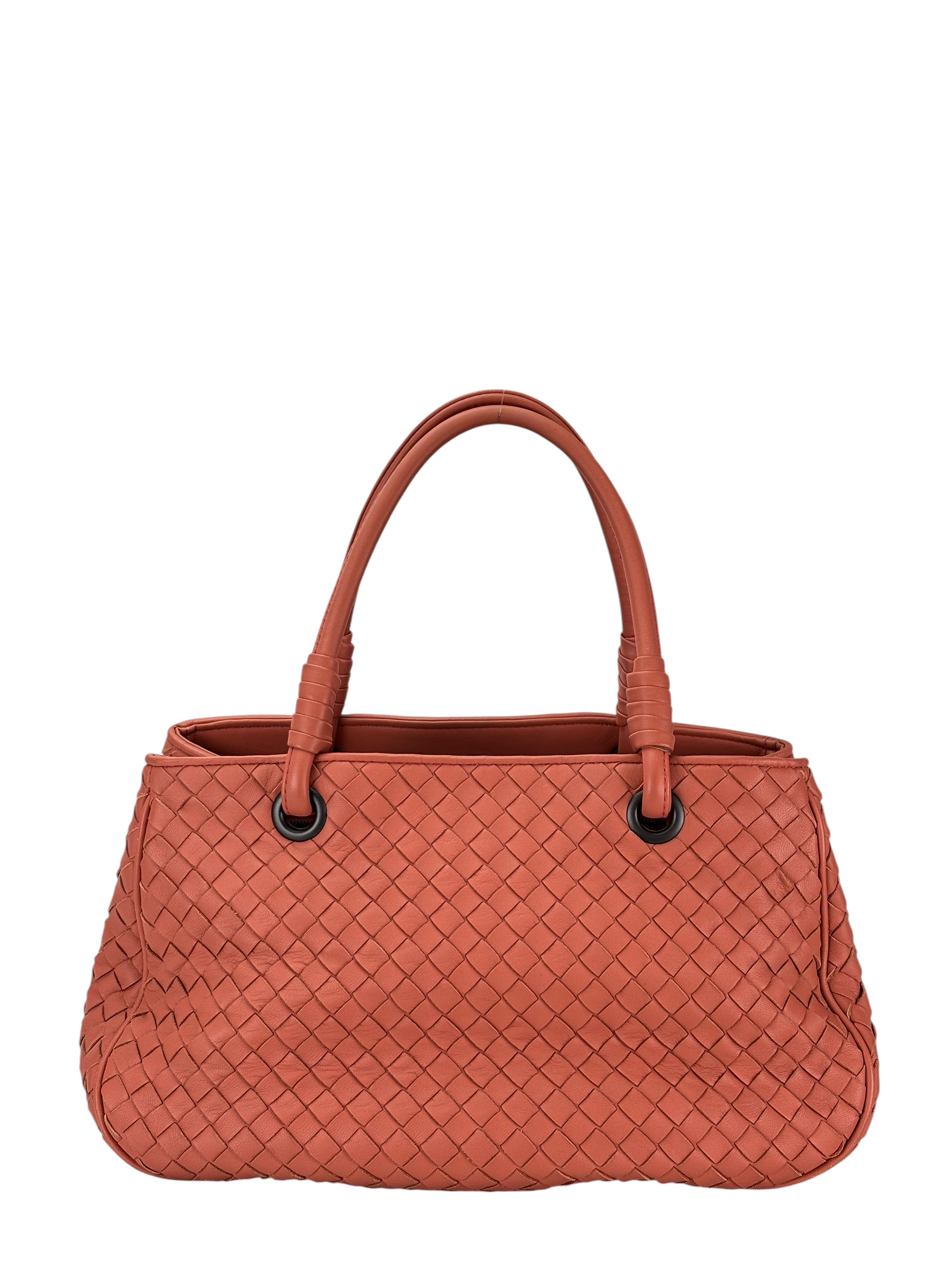 BOTTEGA VENETA - Orange Leather Tote Bag