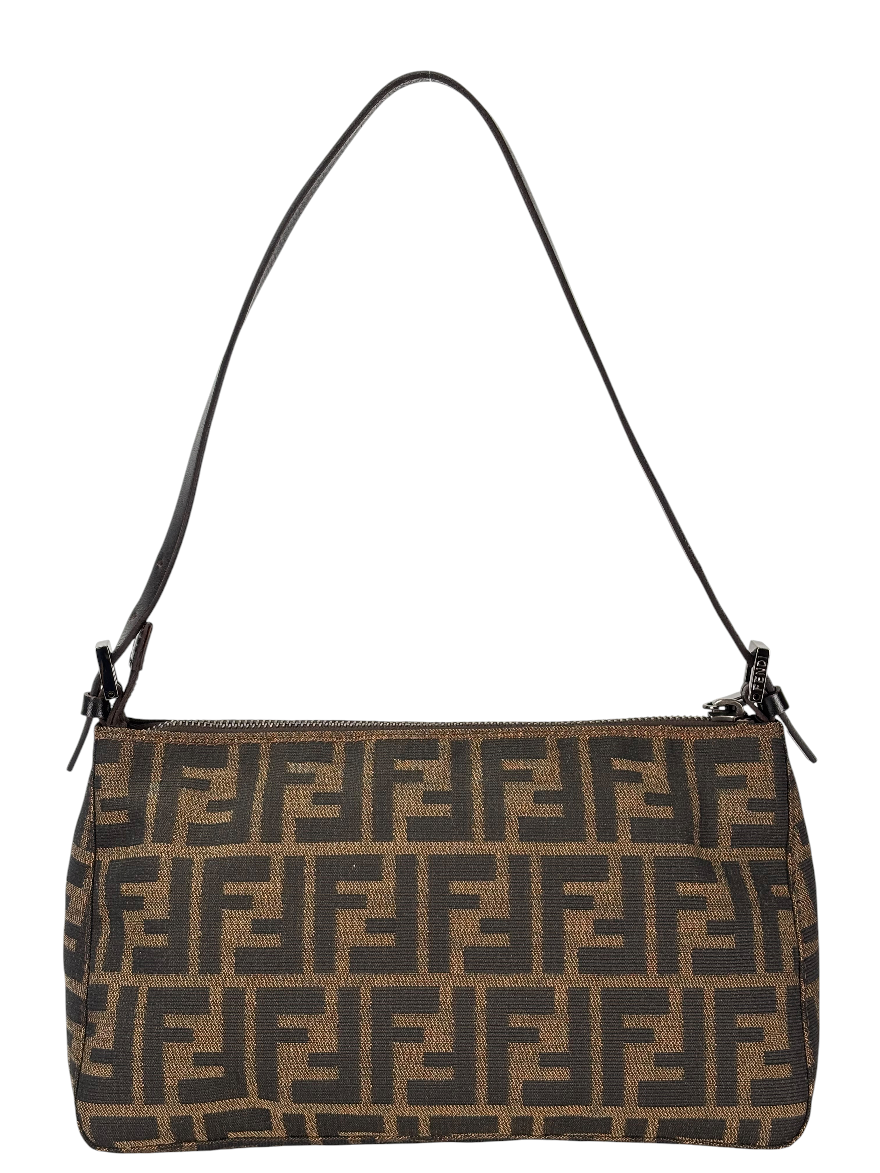 FENDI - Zucca Canvas Baguette Shoulder Bag