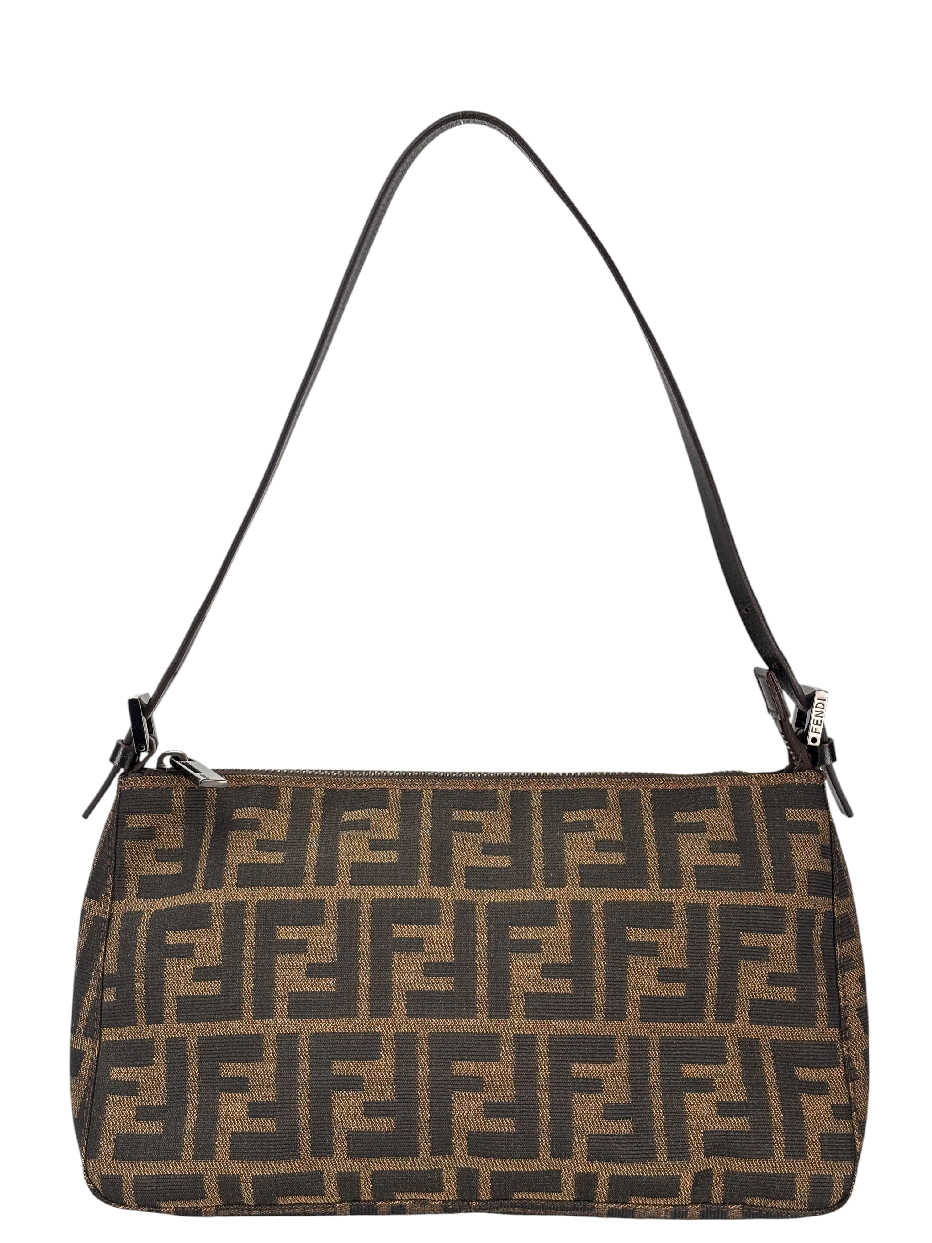 FENDI - Zucca Canvas Baguette Shoulder Bag