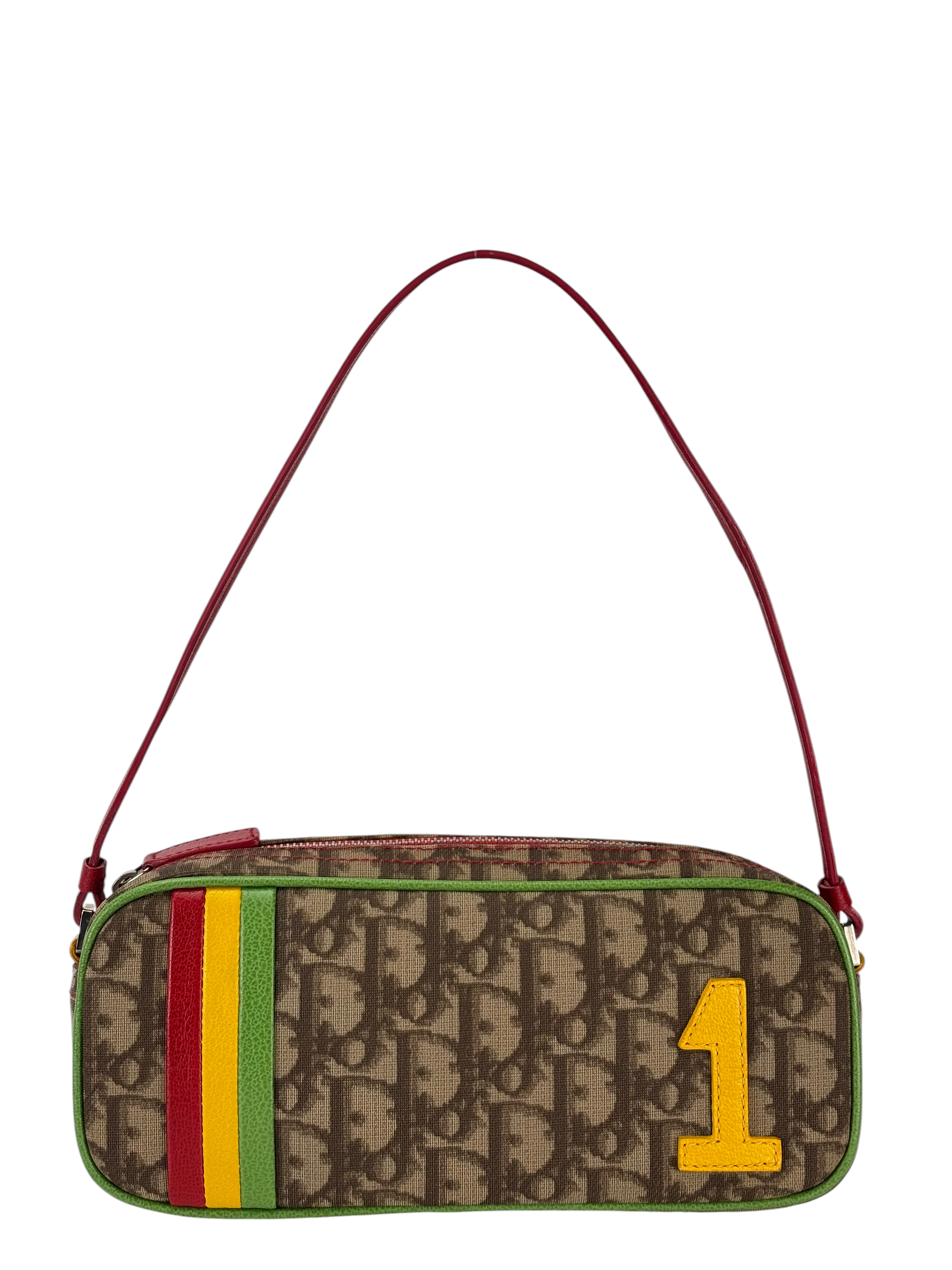 CHRISTIAN DIOR - Brown Trotter Rasta Canvas Handbag