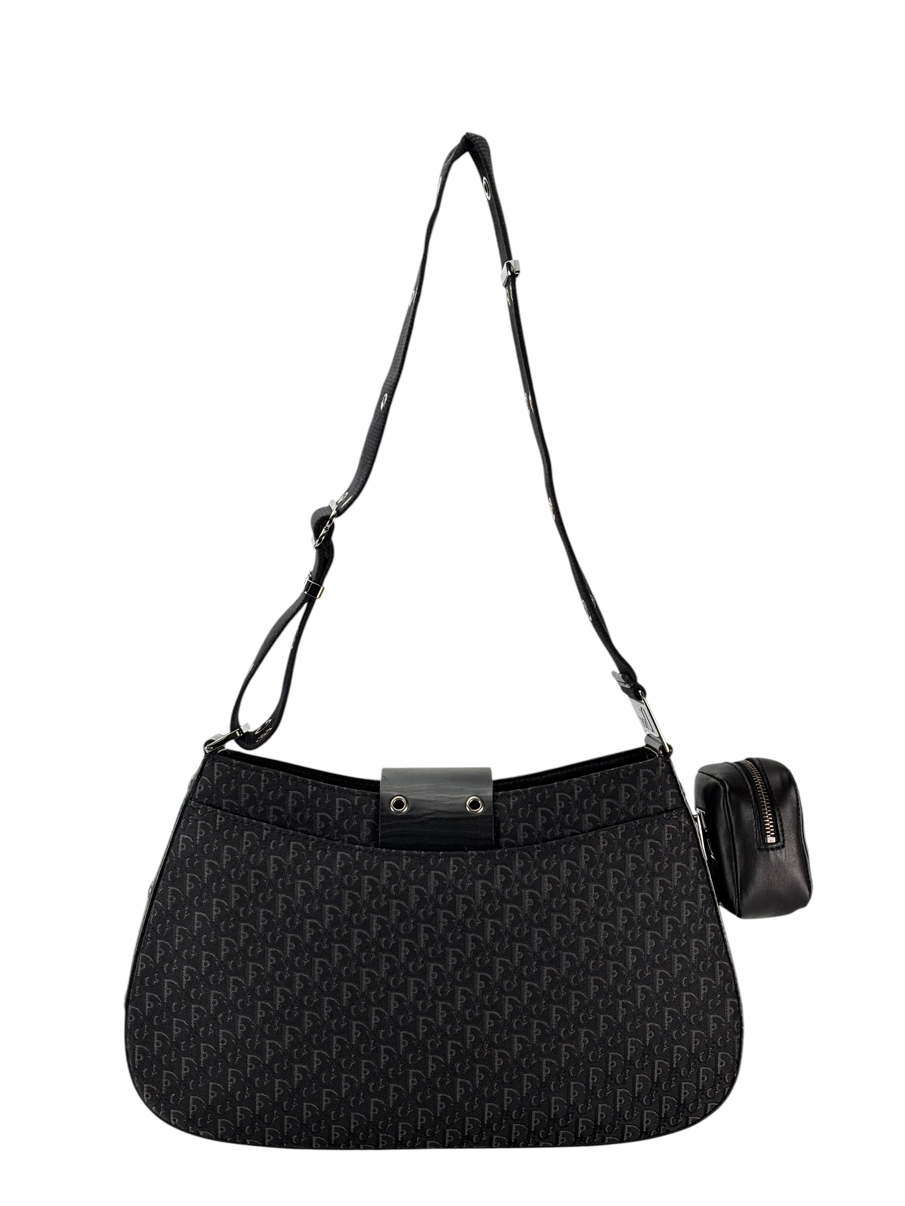 CHRISTIAN DIOR - Black Street Chic Trotter Shoulder Bag