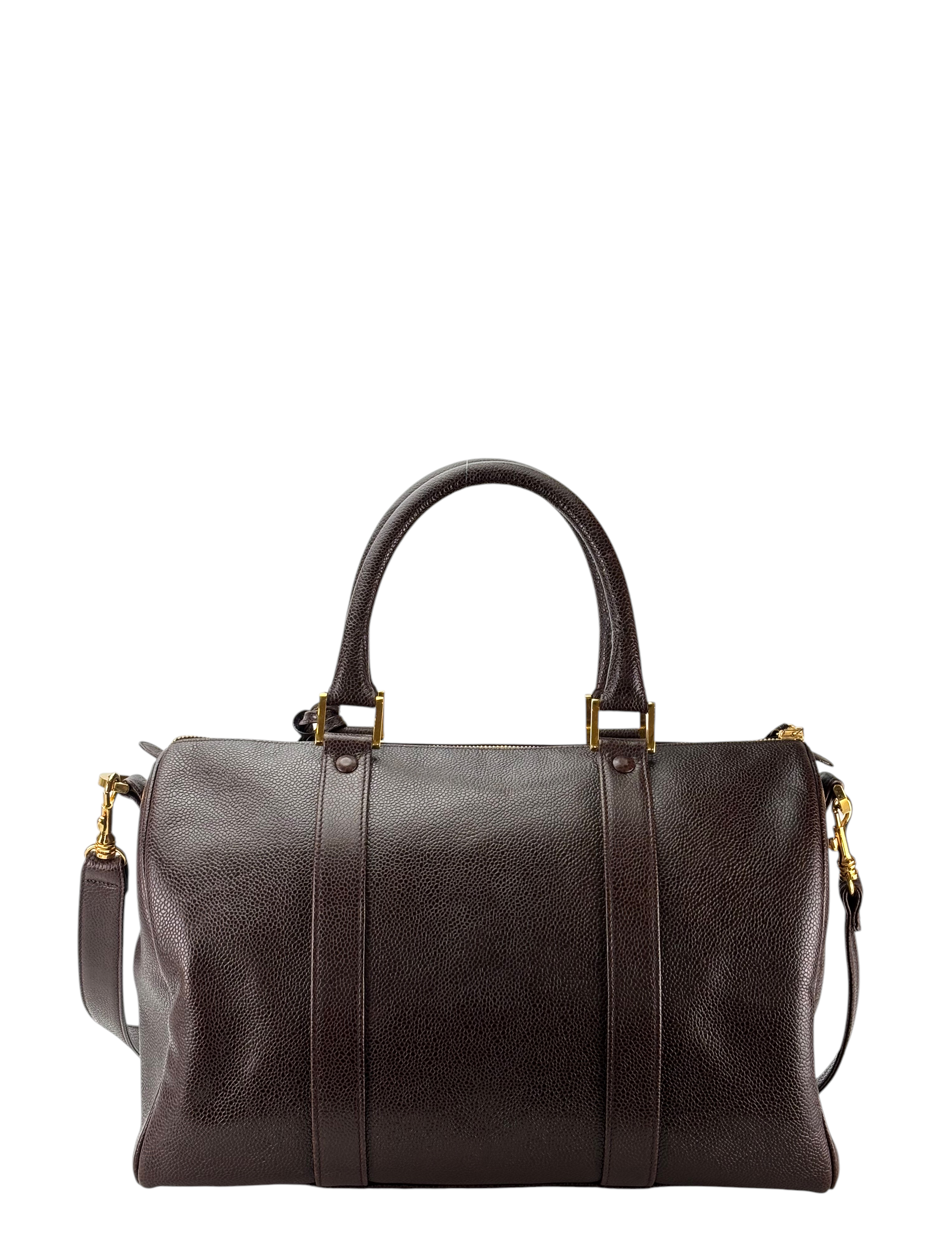 CHANEL - Chocolate Caviar 2Way Boston Bag