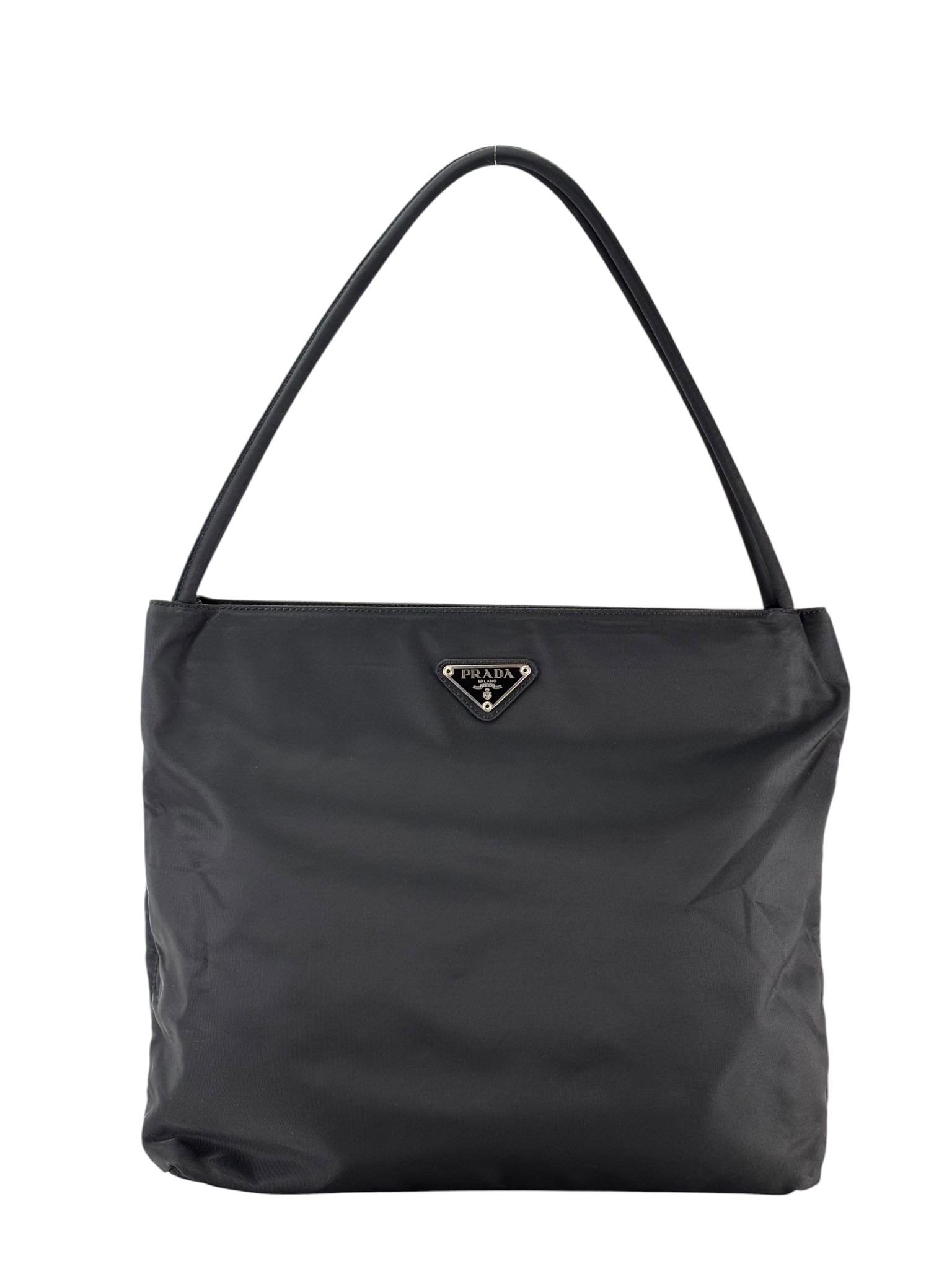 PRADA - Black Nylon Shoulder Bag