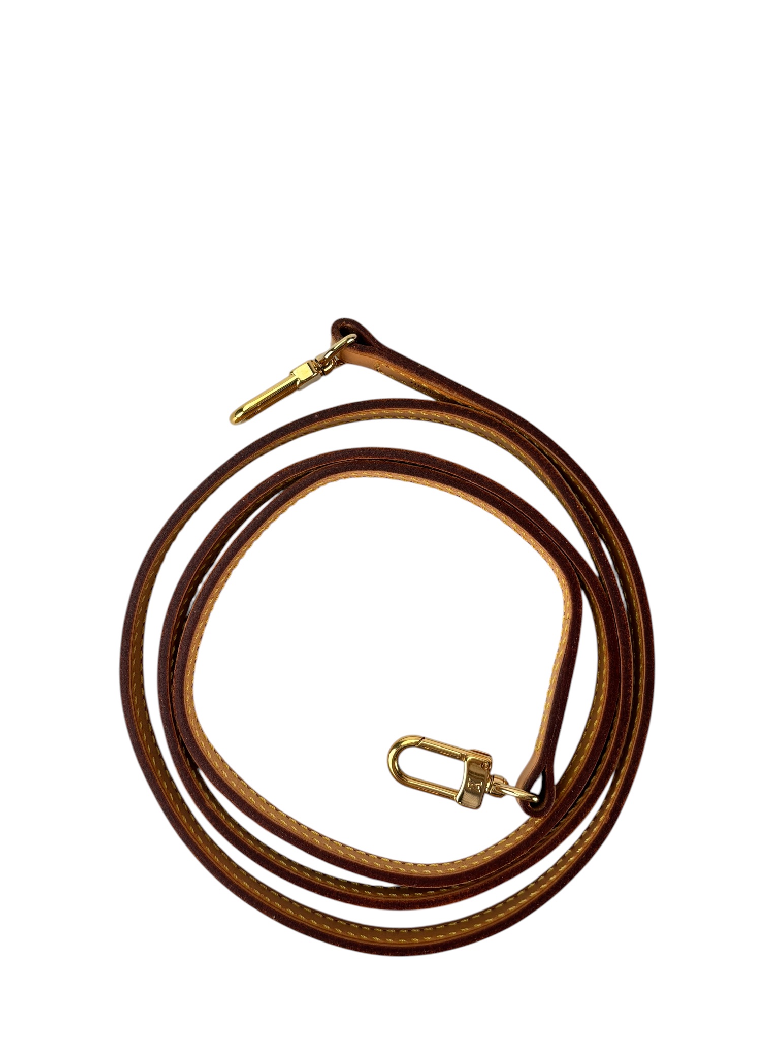 LOUIS VUITTON - Beige Leather  Shoulder Strap 