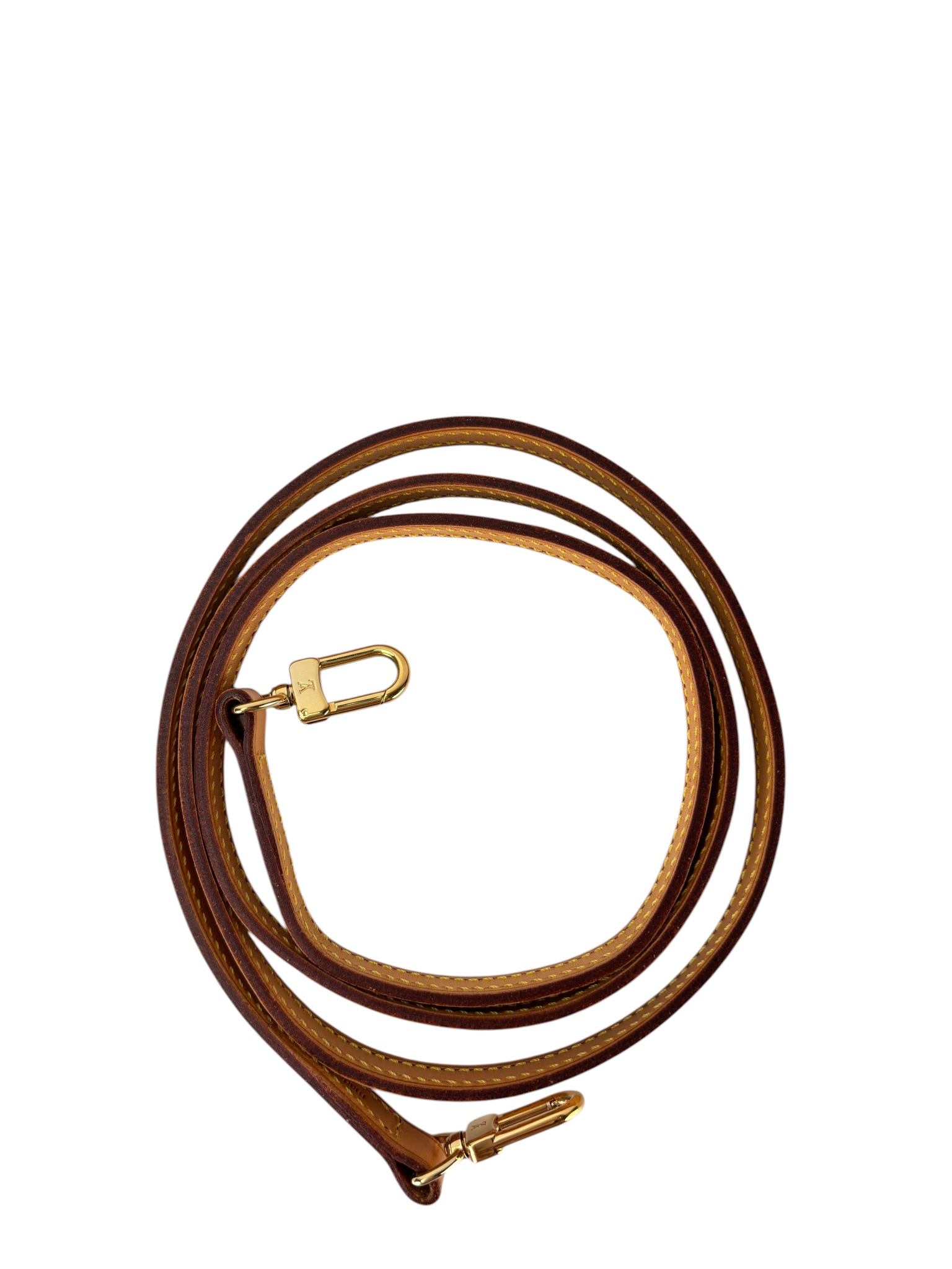 LOUIS VUITTON - Beige Leather  Shoulder Strap 