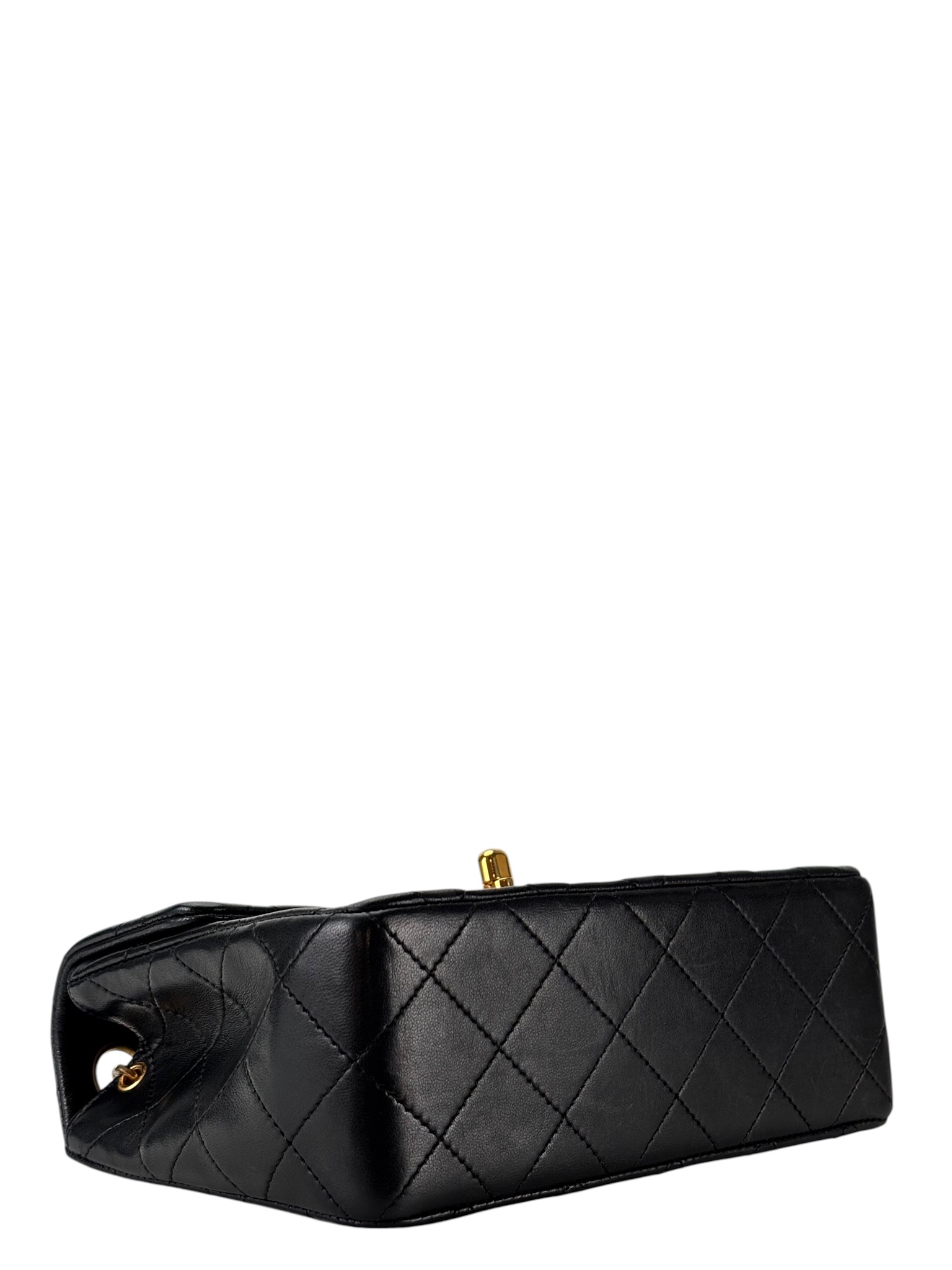CHANEL - Black Lambskin Square 17 Shoulder Bag