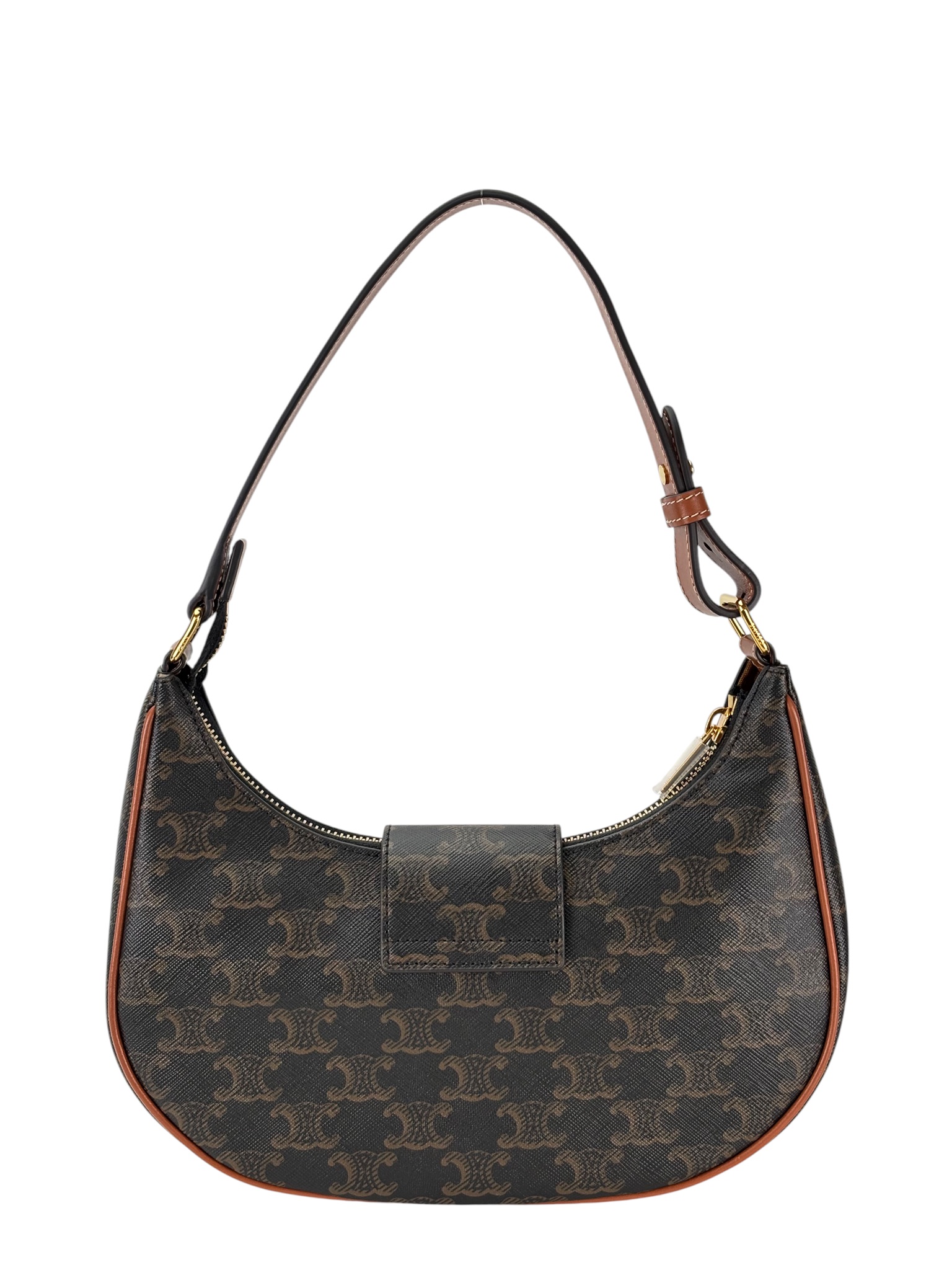 CELINE - Medium Brown Ava Triomphe Shoulder Bag 