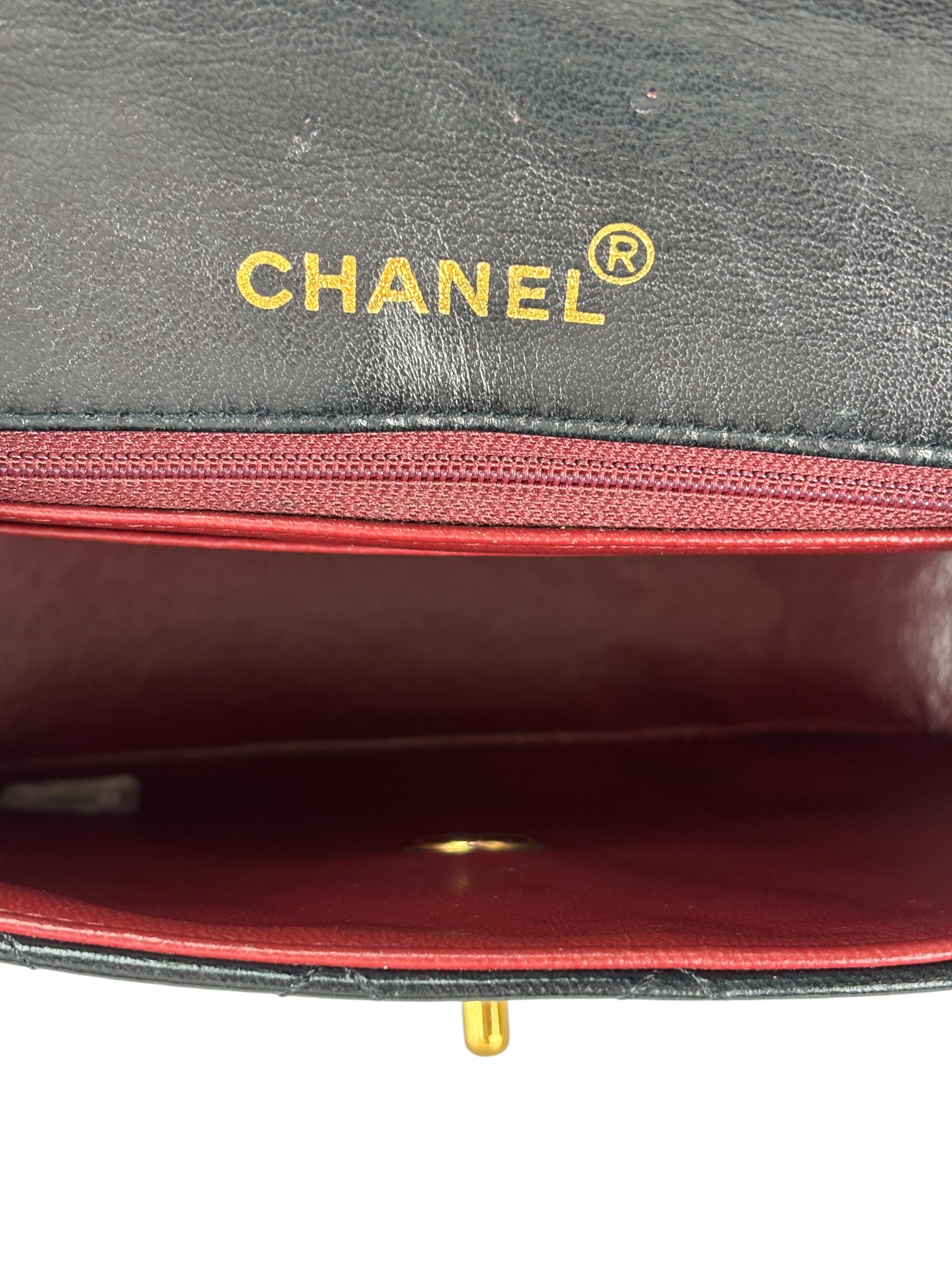 CHANEL - Black Lambskin Square 17 Shoulder Bag