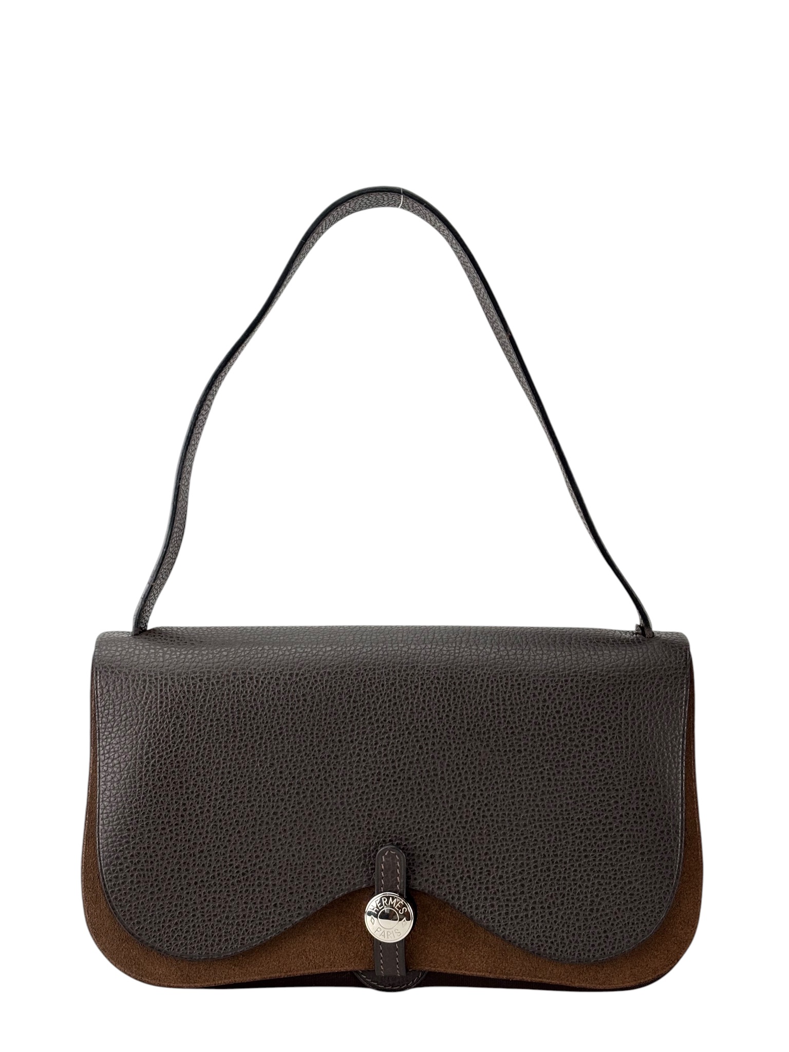 HERMES - Sac Colorado Chocolate Palladium Hardware