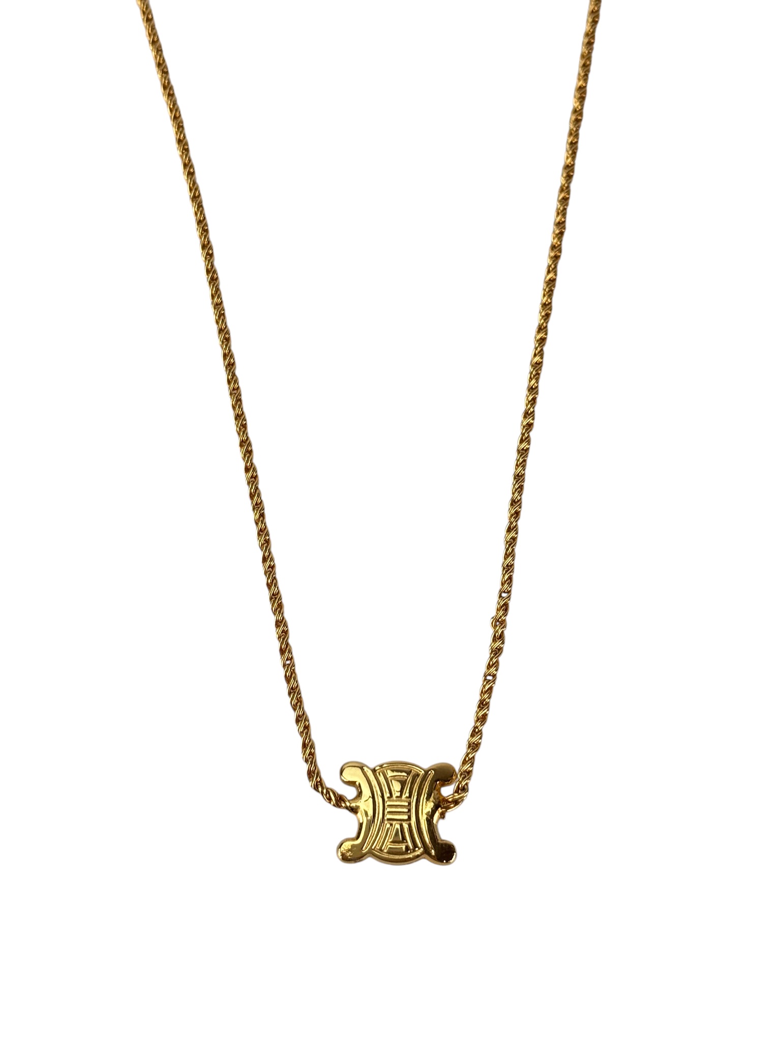 CELINE - Gold Triomphe Necklace