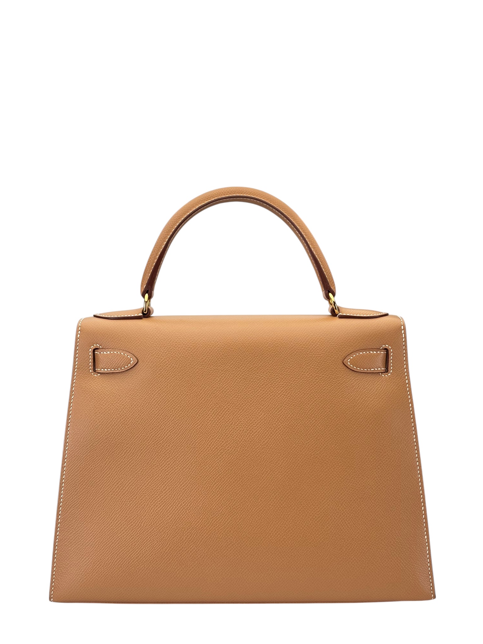 HERMES - Kelly 28 Natural Chamonix Palladium Hardware