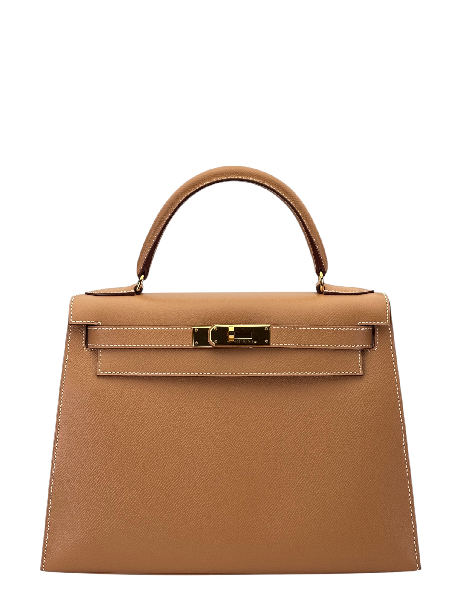 HERMES - Kelly 28 Natural Chamonix Palladium Hardware