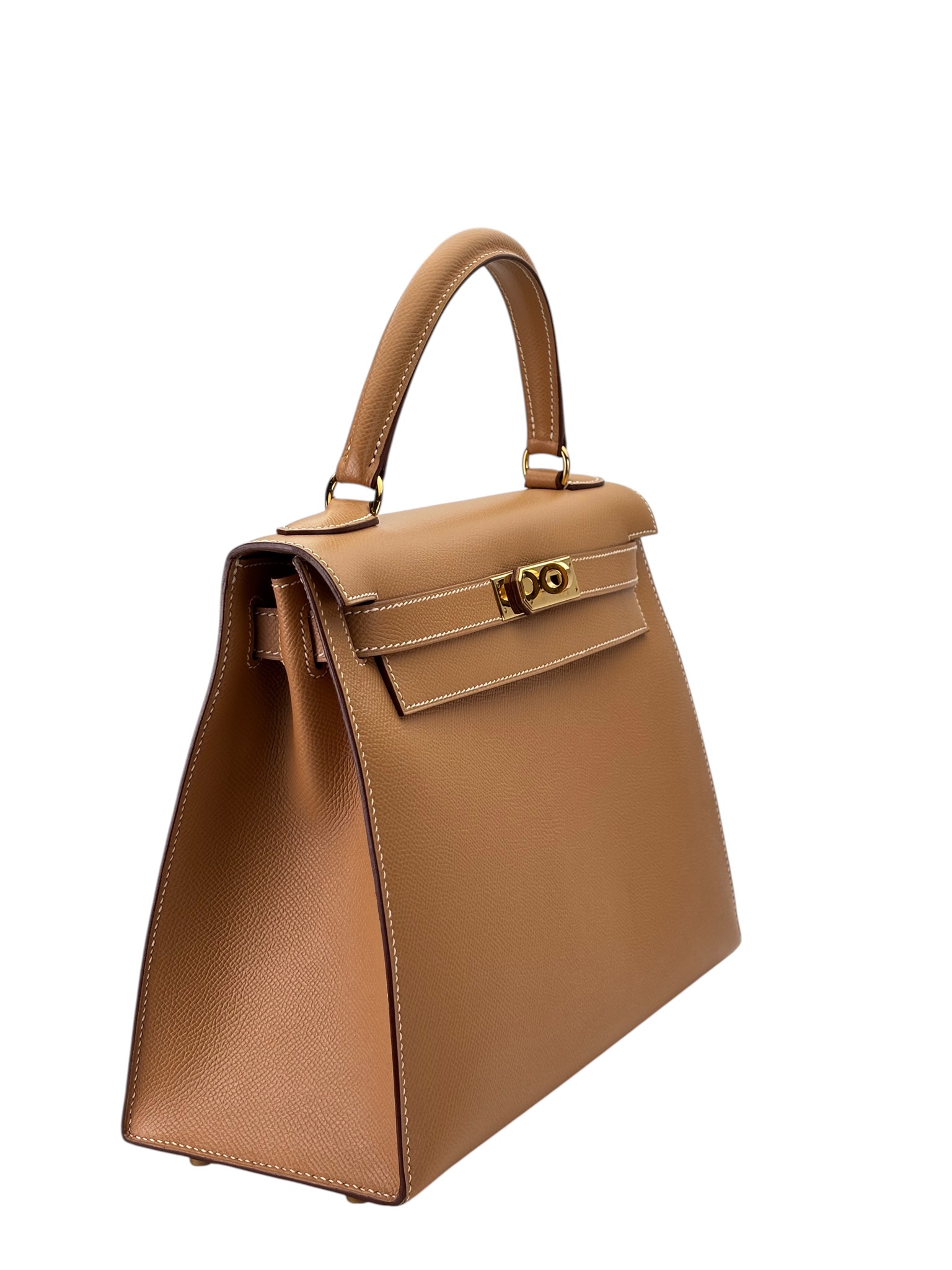 HERMES - Kelly 28 Natural Chamonix Palladium Hardware