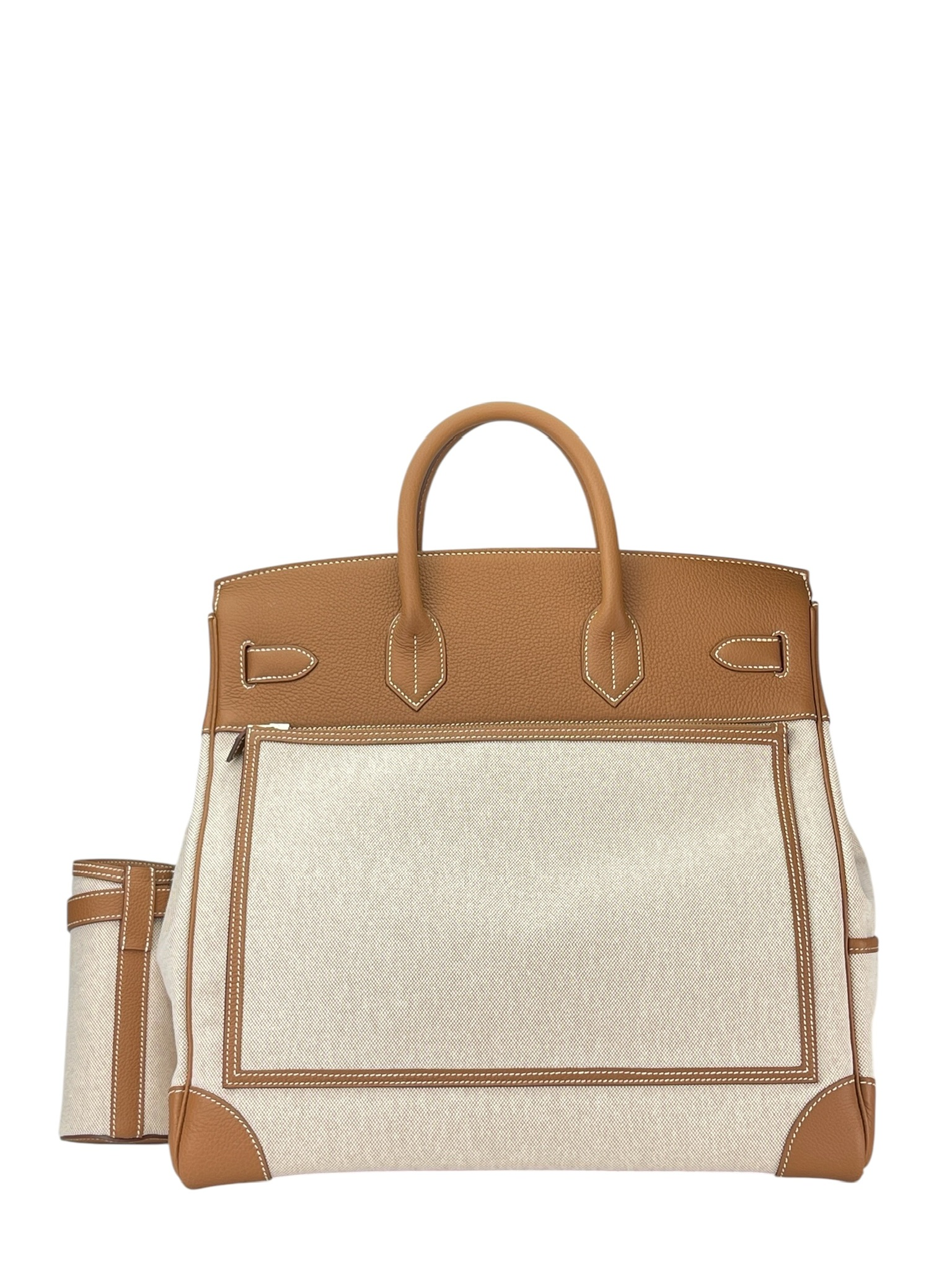 HERMES - Hac Cargo 40 Gold Canvas Togo Gold Hardware