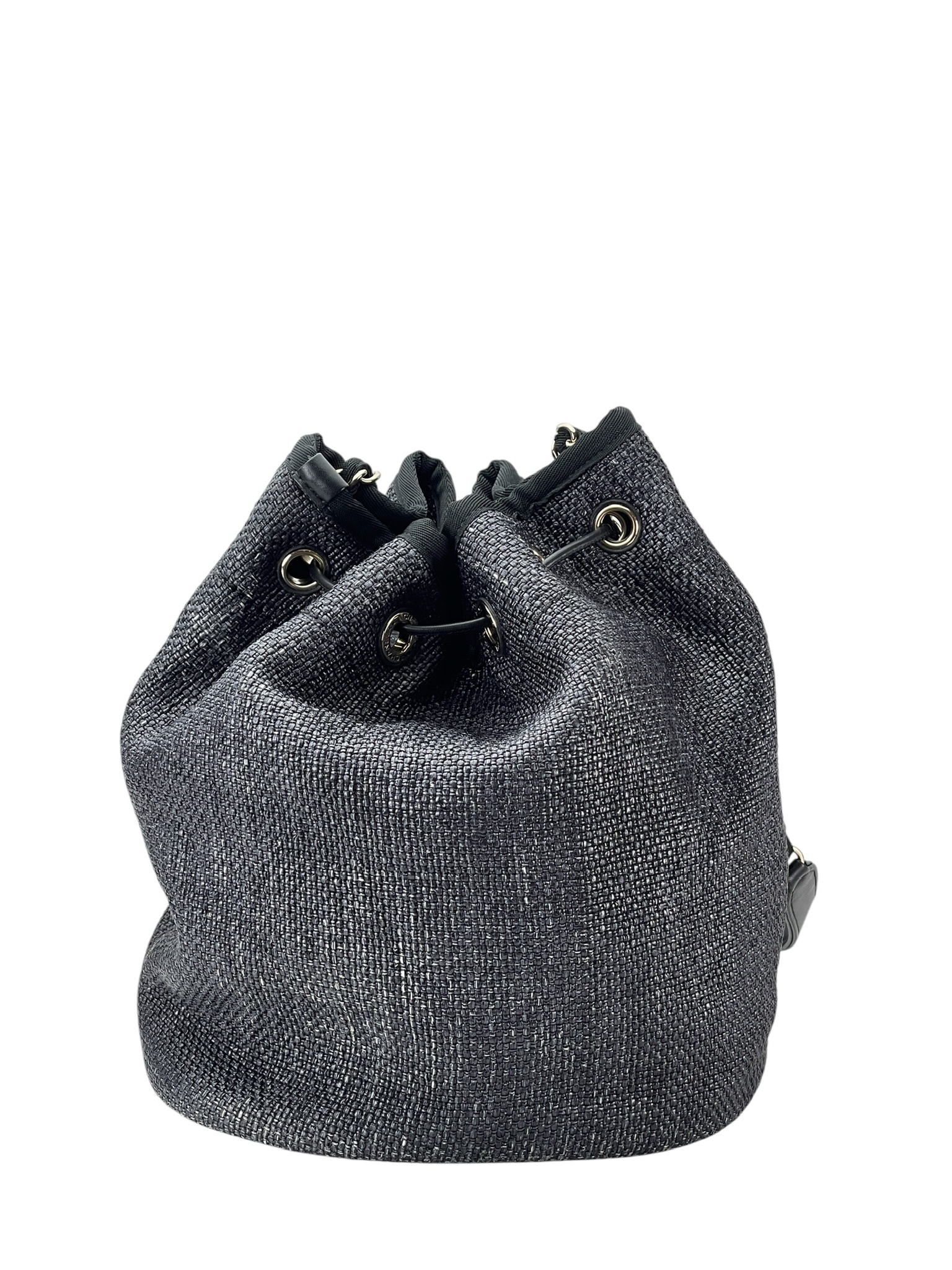 CHANEL - Navy Deauville Bucket Bag
